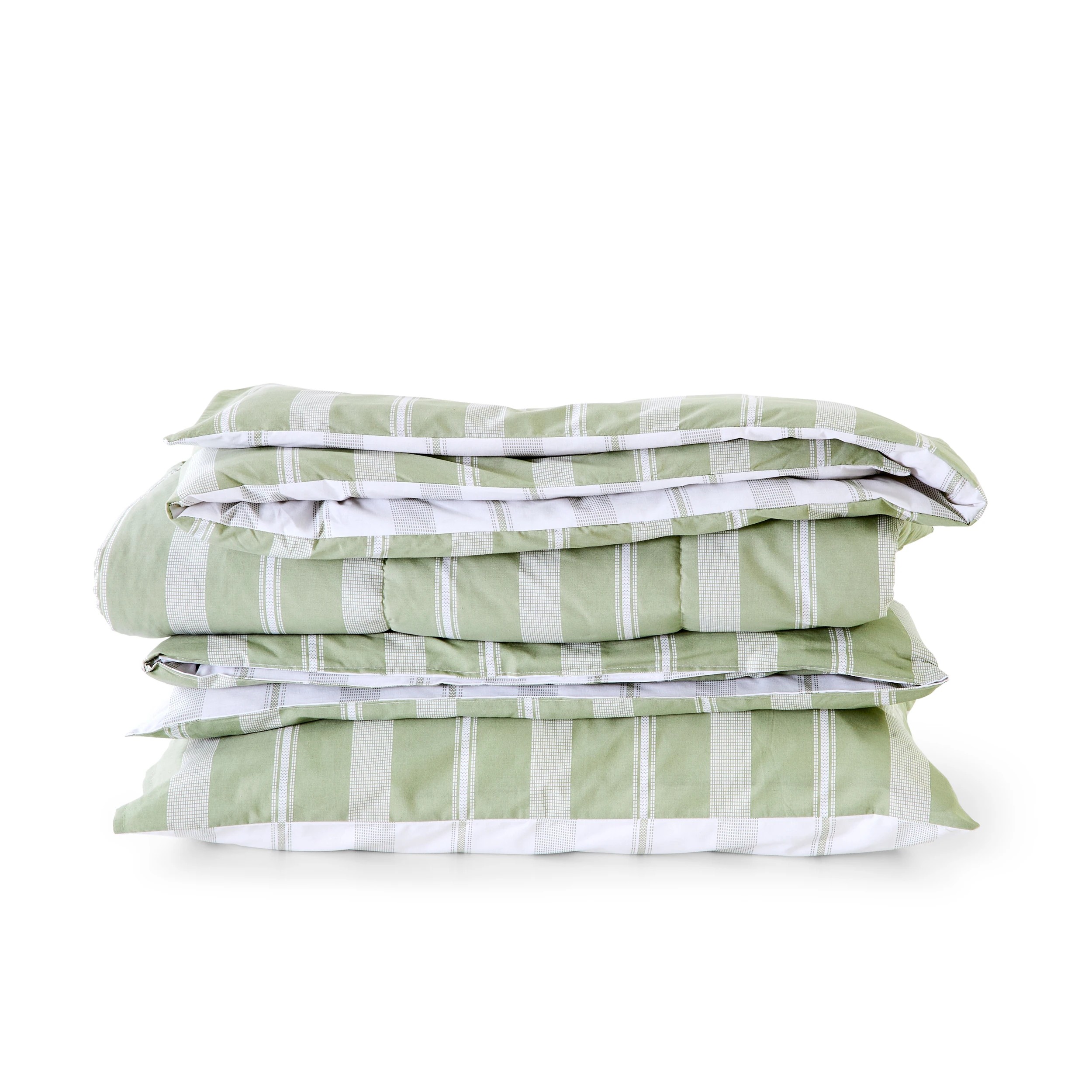 6 Rani Cotton Rich Reversible Comforter Set - Single/Double Bed, Green, 6 of 7