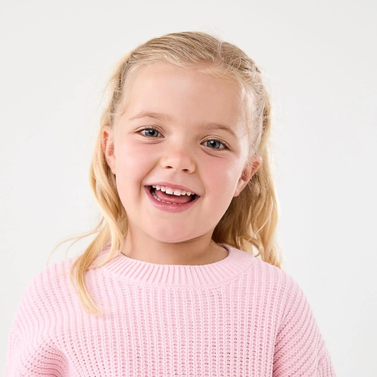 3 Chenille Knit Sweater Pearl Pink, 3 of 8