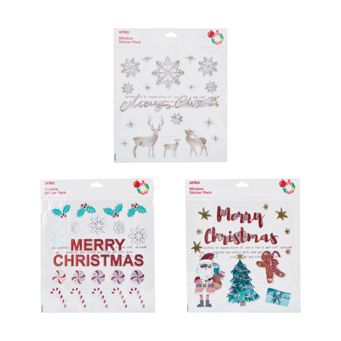 1 Window Sticker Pack - Assorted, 1 of 3