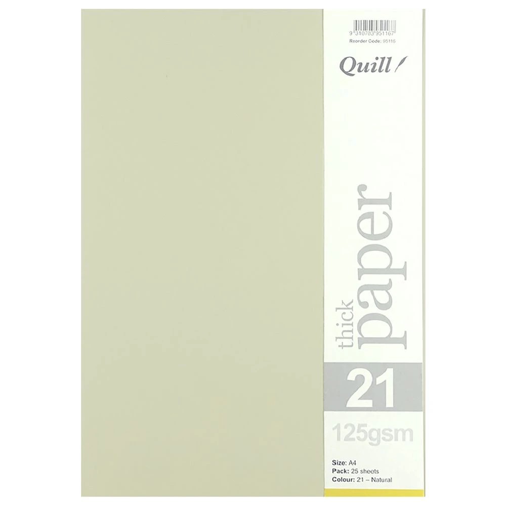 3 Quill A4 125gsm Paper Natural 25 Pack, 3 of 4