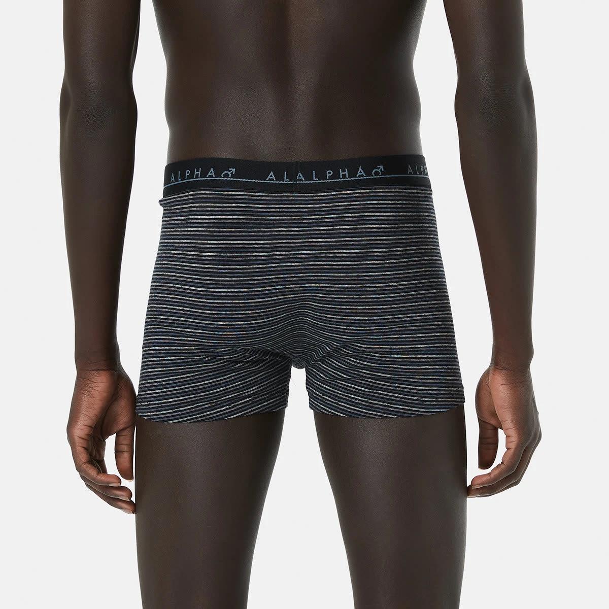 8 5 Pack Stripe and Plain Trunks BLACK BLUE GREY MULTI, 8 of 10