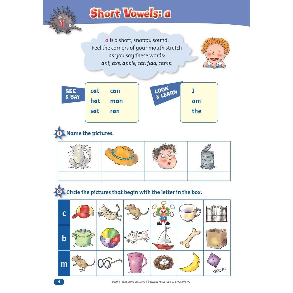 3 Targeting Spelling Activity Book Year 1, 3 of 6