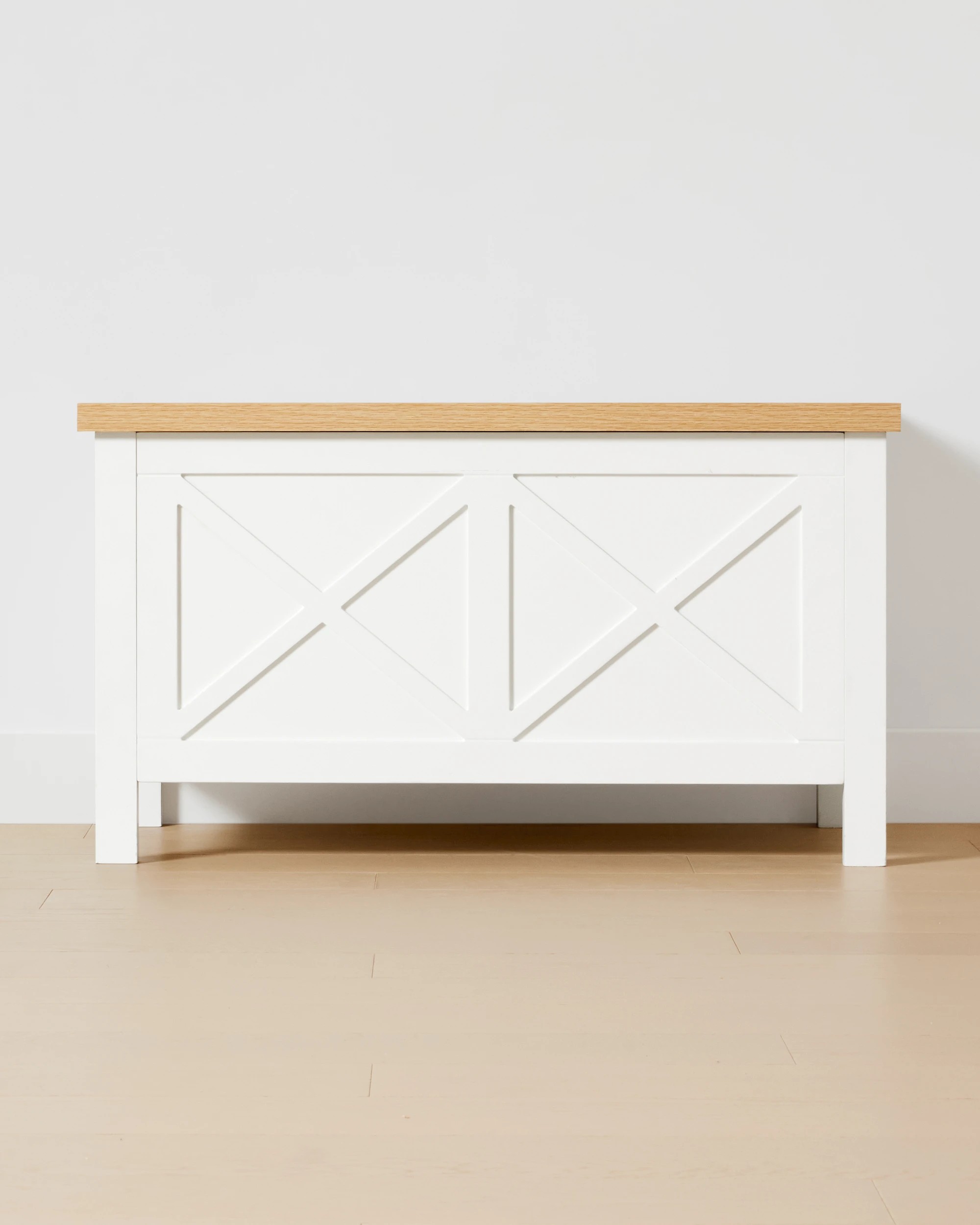 1 Camille Storage Bench - White, 1 of 7
