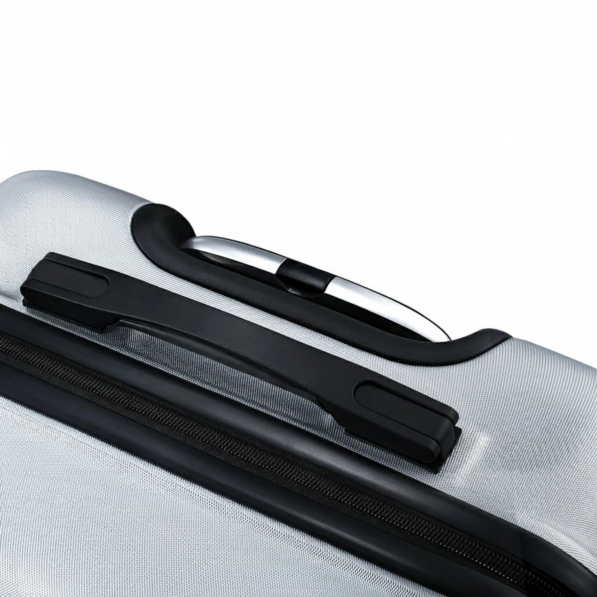 5 Wanderlite 3pc Luggage Trolley Travel Suitcase Set TSA Hard Case Shell Strap - Silver, 5 of 5