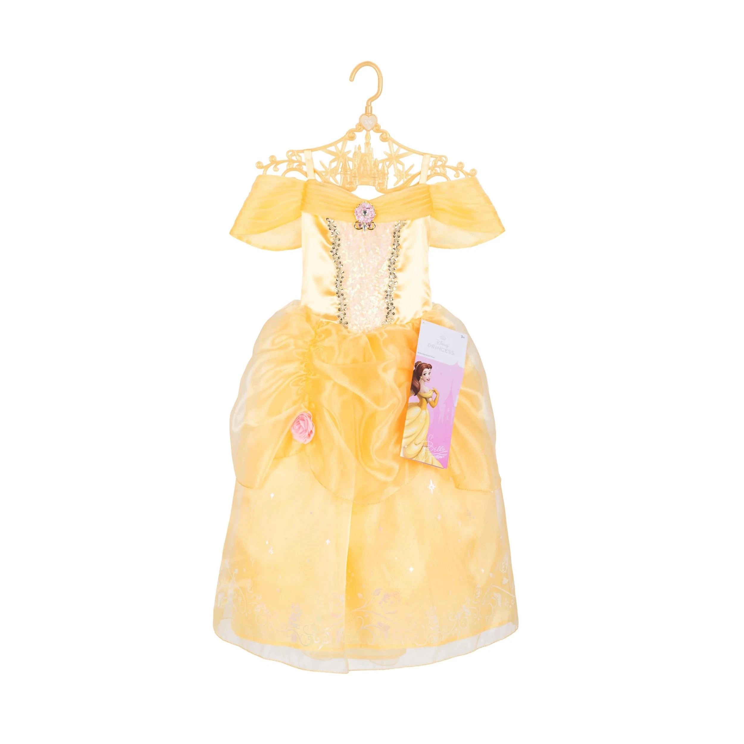 1 Disney Princess Belle Kids Costume - Ages 5 - 6 - Yellow, 1 of 3