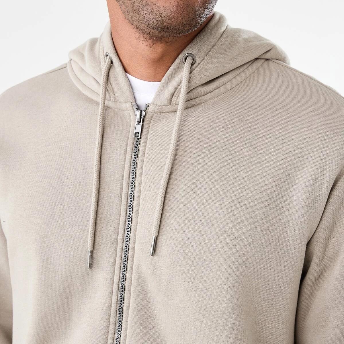 7 Comfort Zip Through Hoodie Bge Sand, 7 of 8