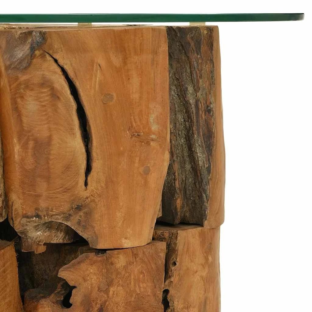 7 Vidaxl Coffee Table Solid Teak Driftwood - Brown, 7 of 9