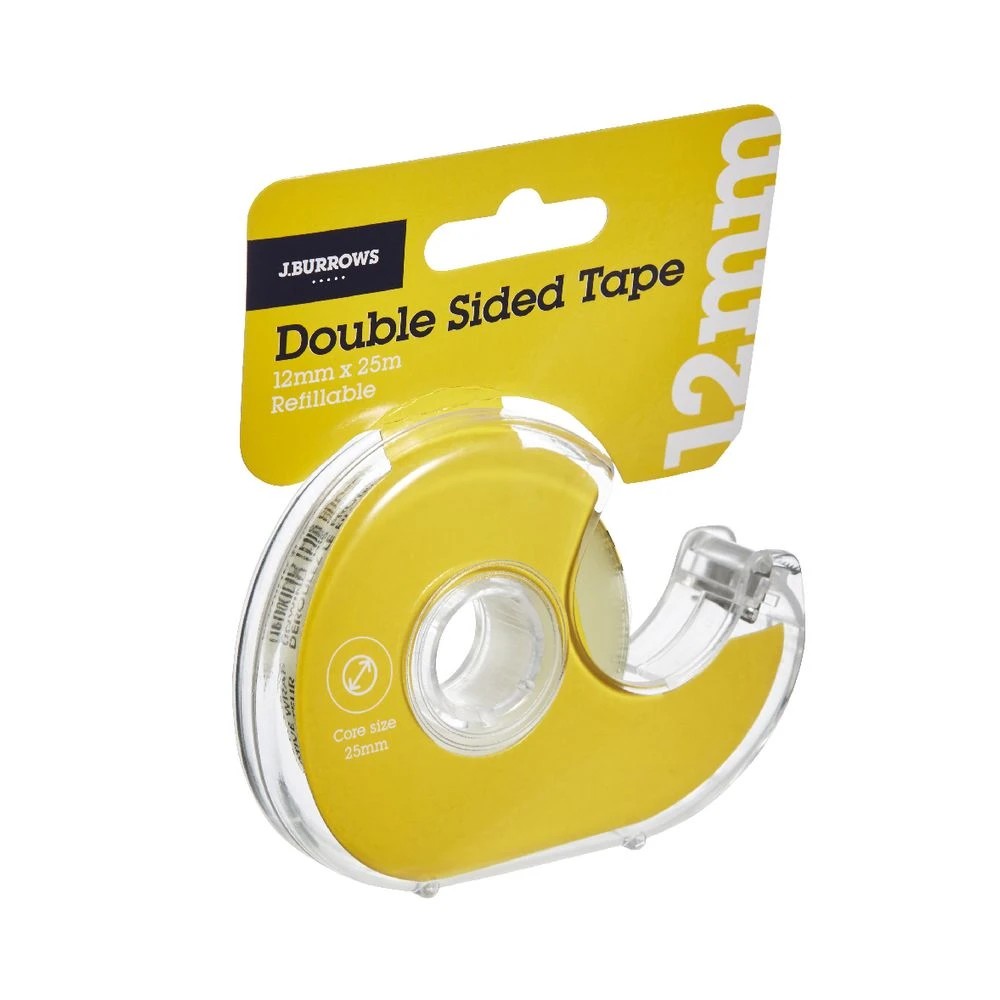 2 J.Burrows Double-sided Tape with Dispenser 12mm x 25m, 2 of 4