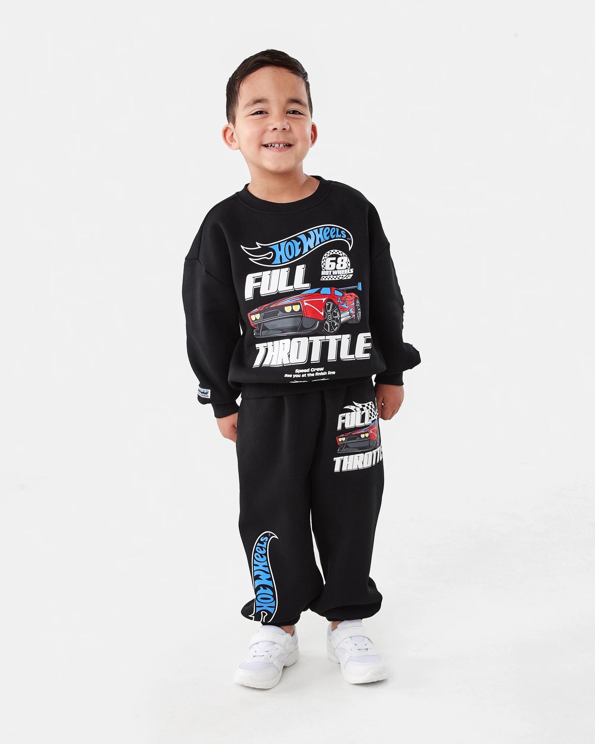 8 Hot Wheels License Oversized Print Crew Neck Sweatshirt Hot Wheels, 8 of 9