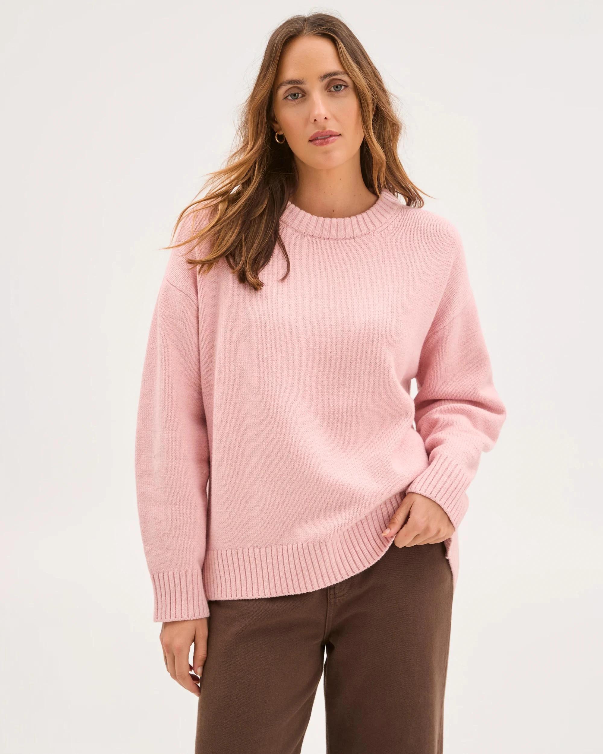 5 Target Woman Australian Cotton Blend Oversized Jumper FAIRY FLOSS, 5 of 8