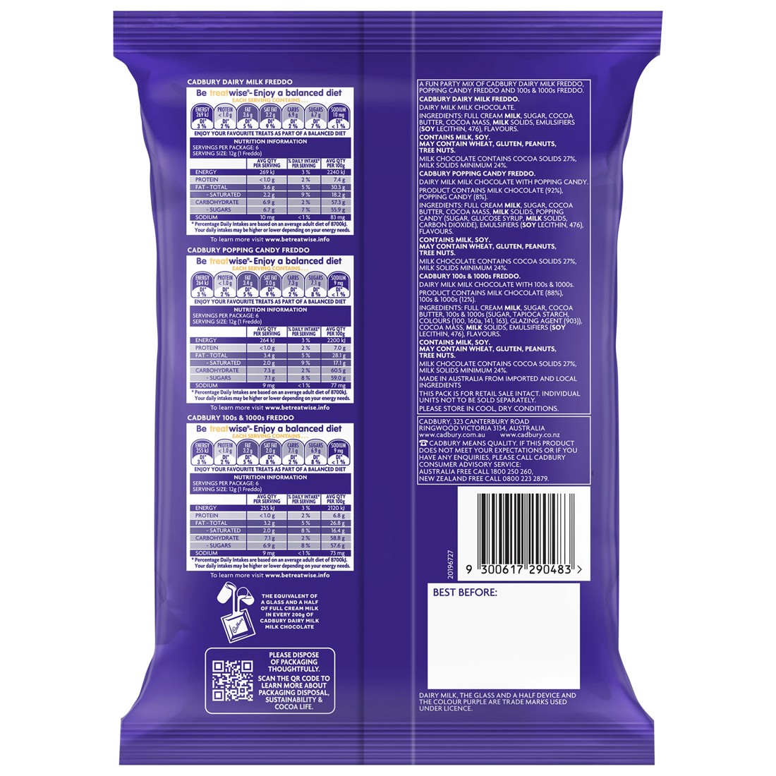 2 18 Piece Cadbury Dairy Milk Freddo Party 216g, 2 of 2