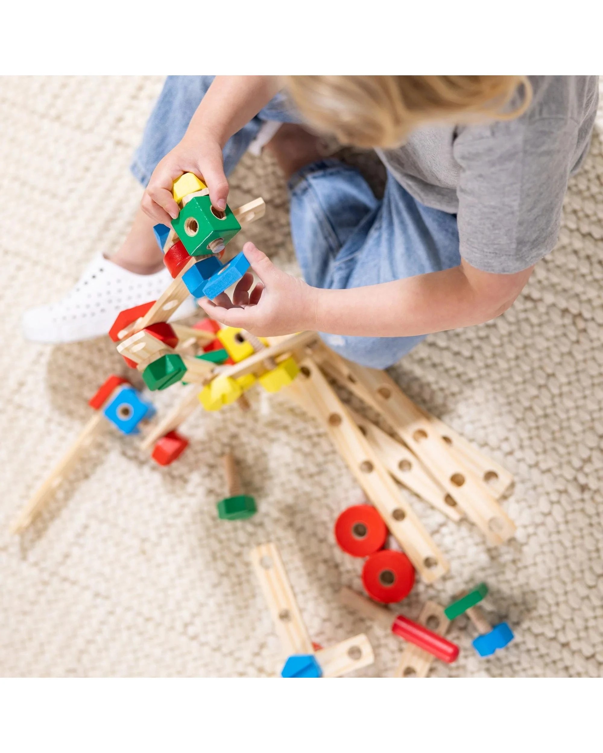 5 Melissa and Doug Construction Set in a Box Classic Toy, 5 of 7
