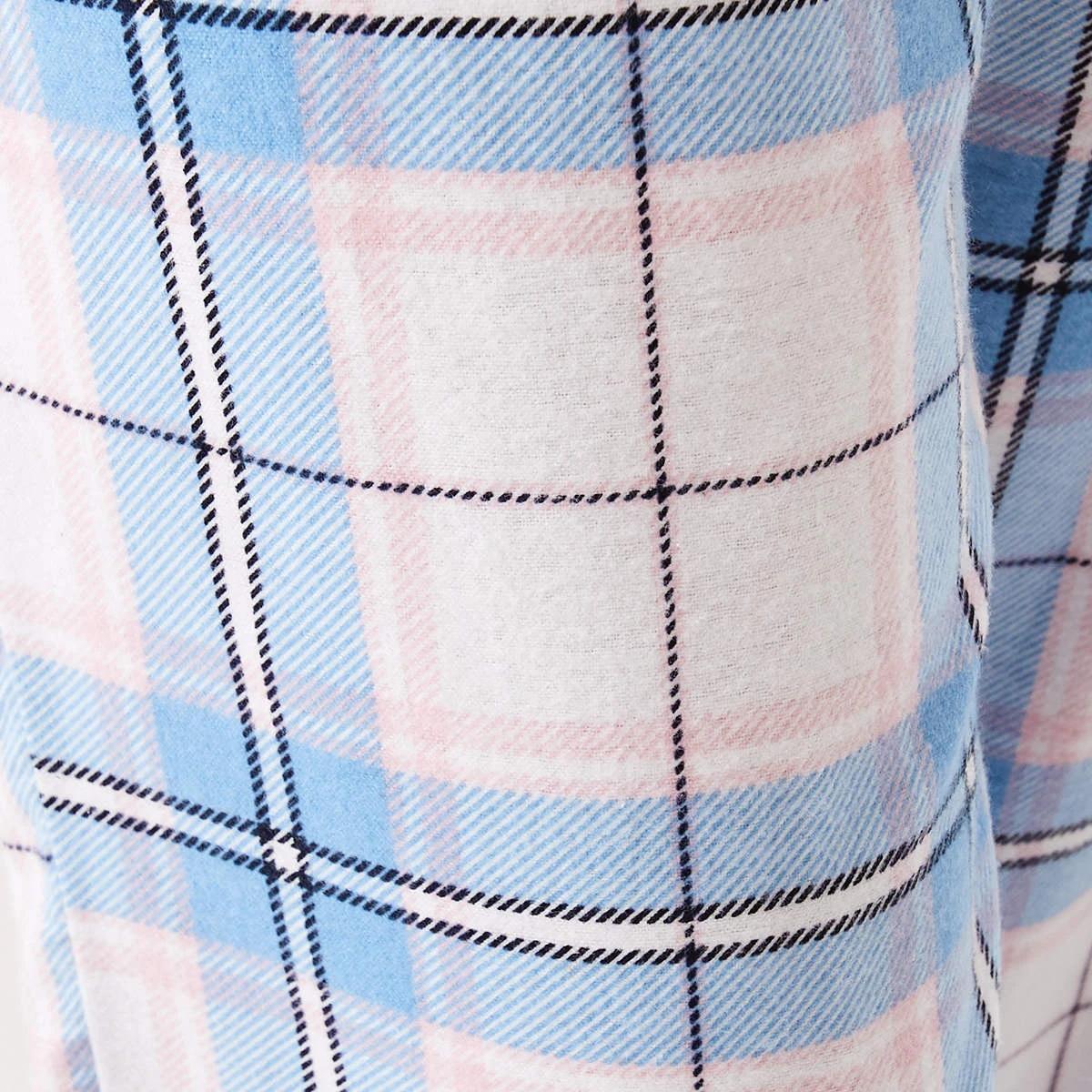 5 Printed Flannel Pants White Chk, 5 of 5