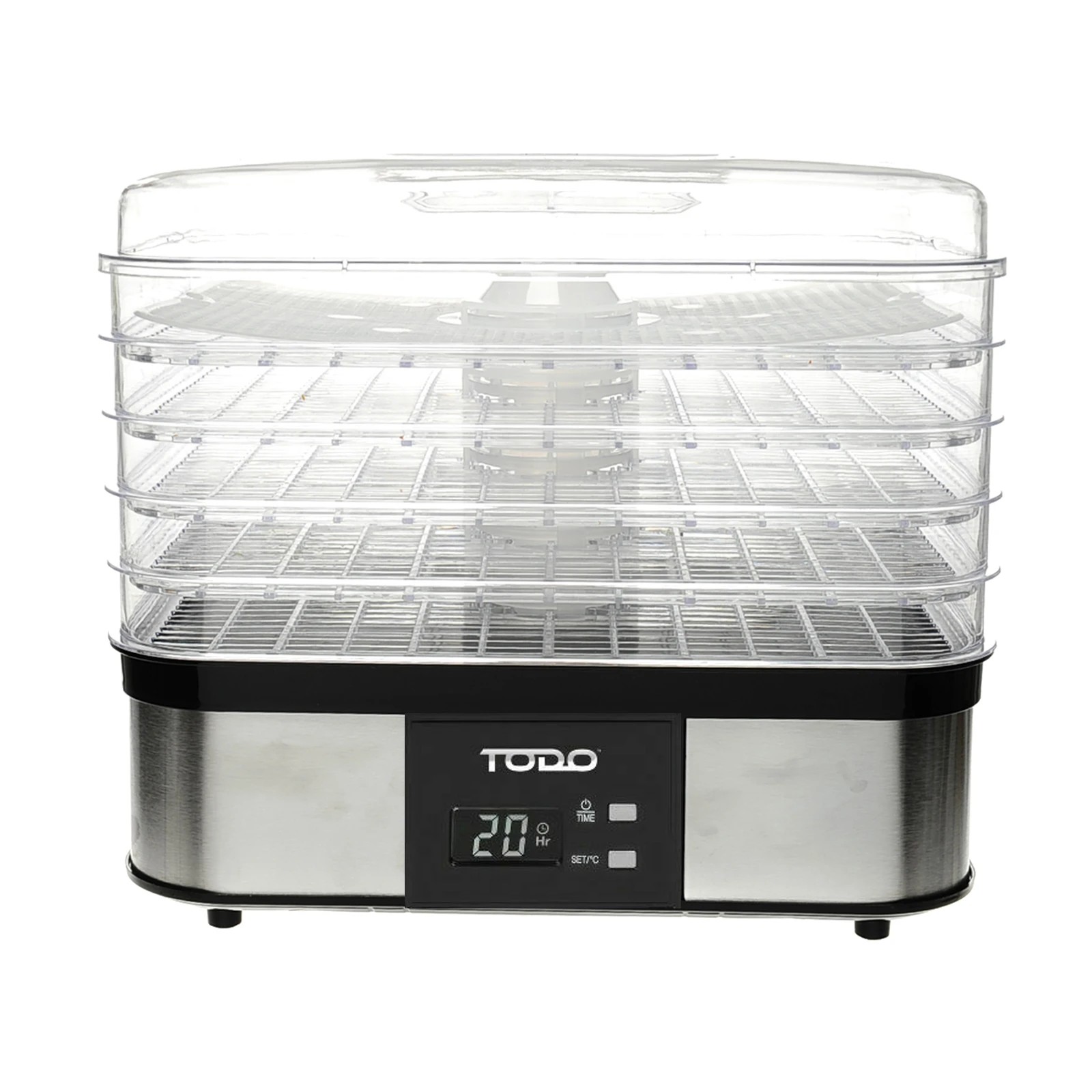 4 TODO 250W Stainless Steel Food Dehydrator Preserve Yogurt Fruit Dryer Jerky Maker, 4 of 7