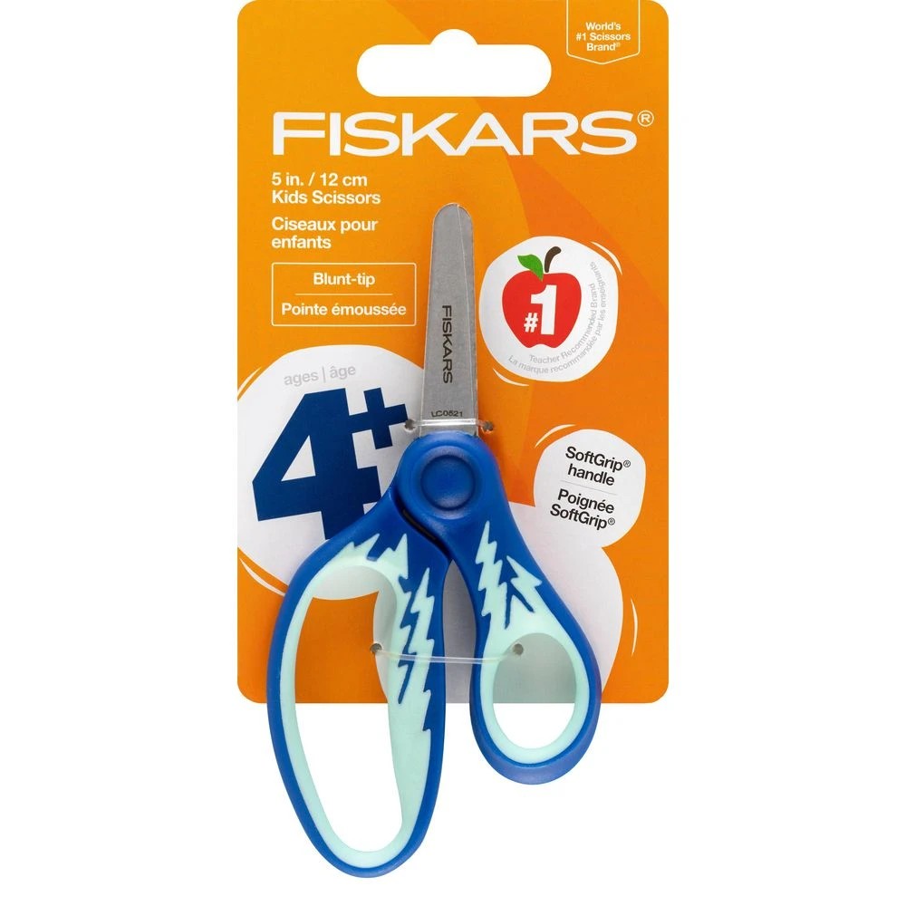 5 Fiskars Softgrip Blunt-tip Kids Scissors 5" Assorted, 5 of 8