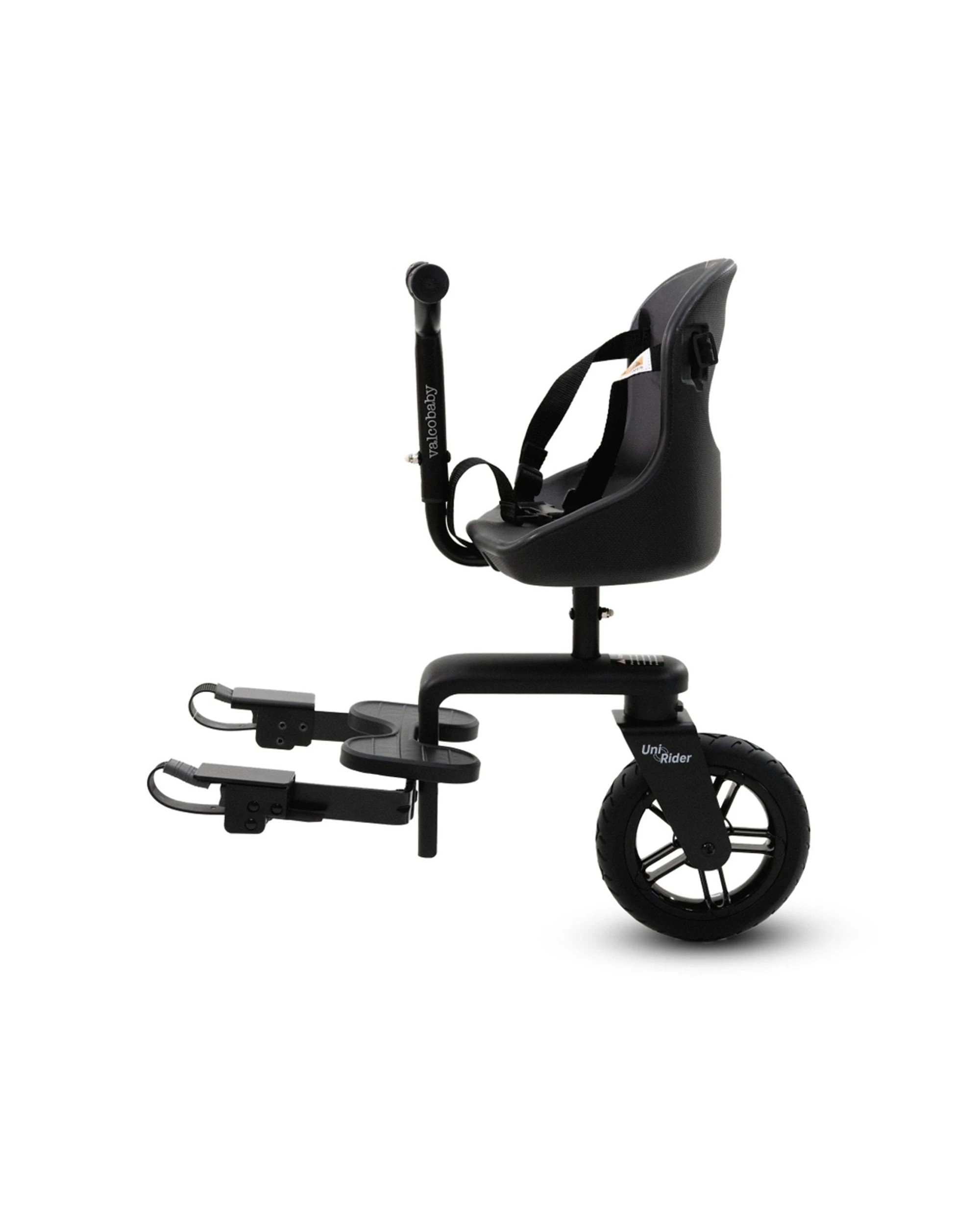 1 ValcoBaby Uni Rider Stroller Pram Ride-On Puncture Proof Wheels Kids 15m+ - Black, 1 of 8