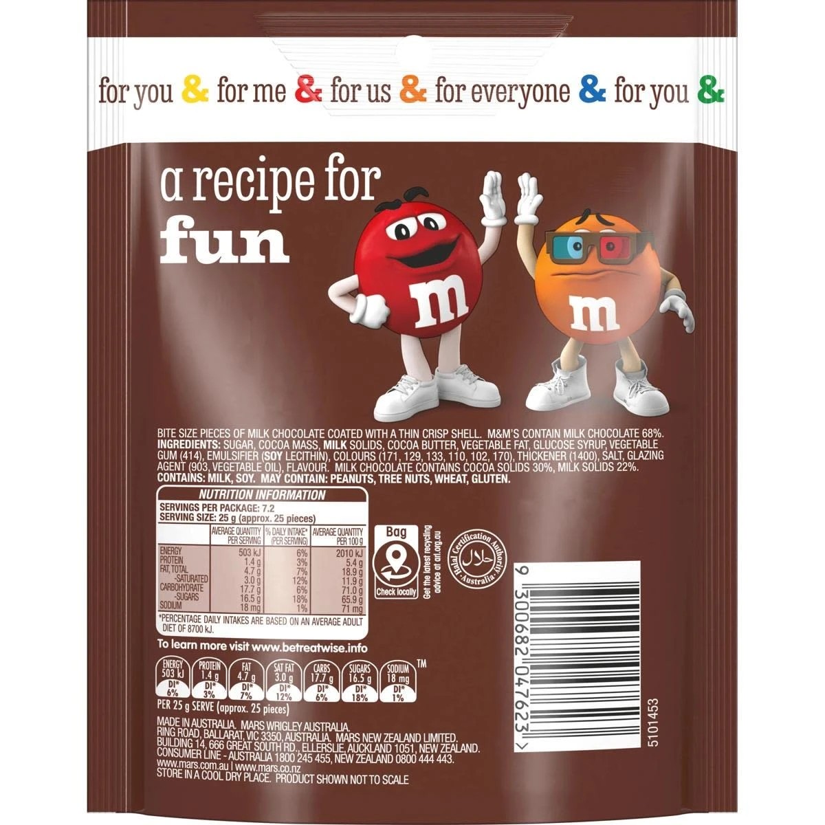 2 M&M's Milk Chocolate Snack and Share Bag 180g, 2 of 7