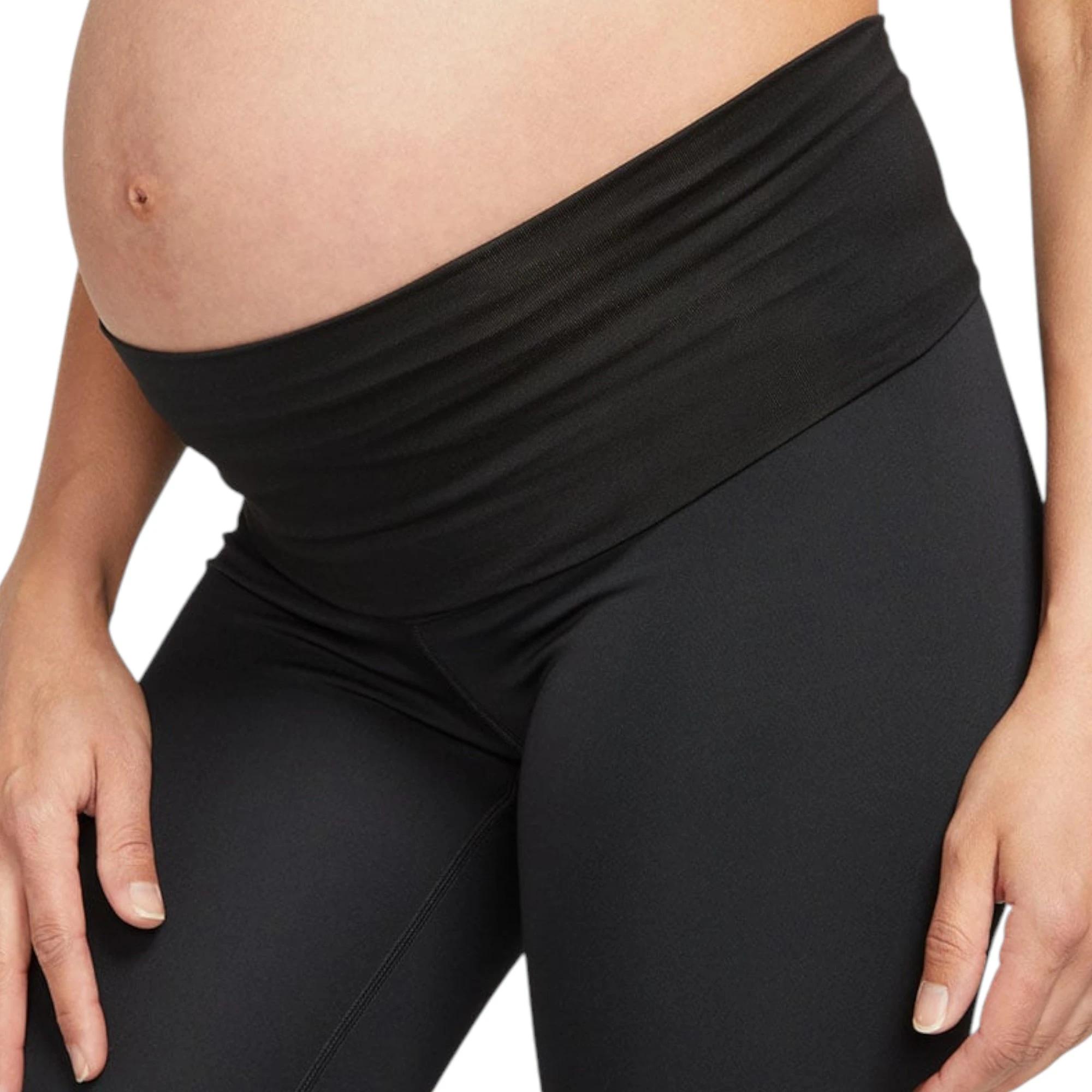 5 Nike Womens One High-Waisted Black Leggings (Maternity) BLACK, 5 of 5