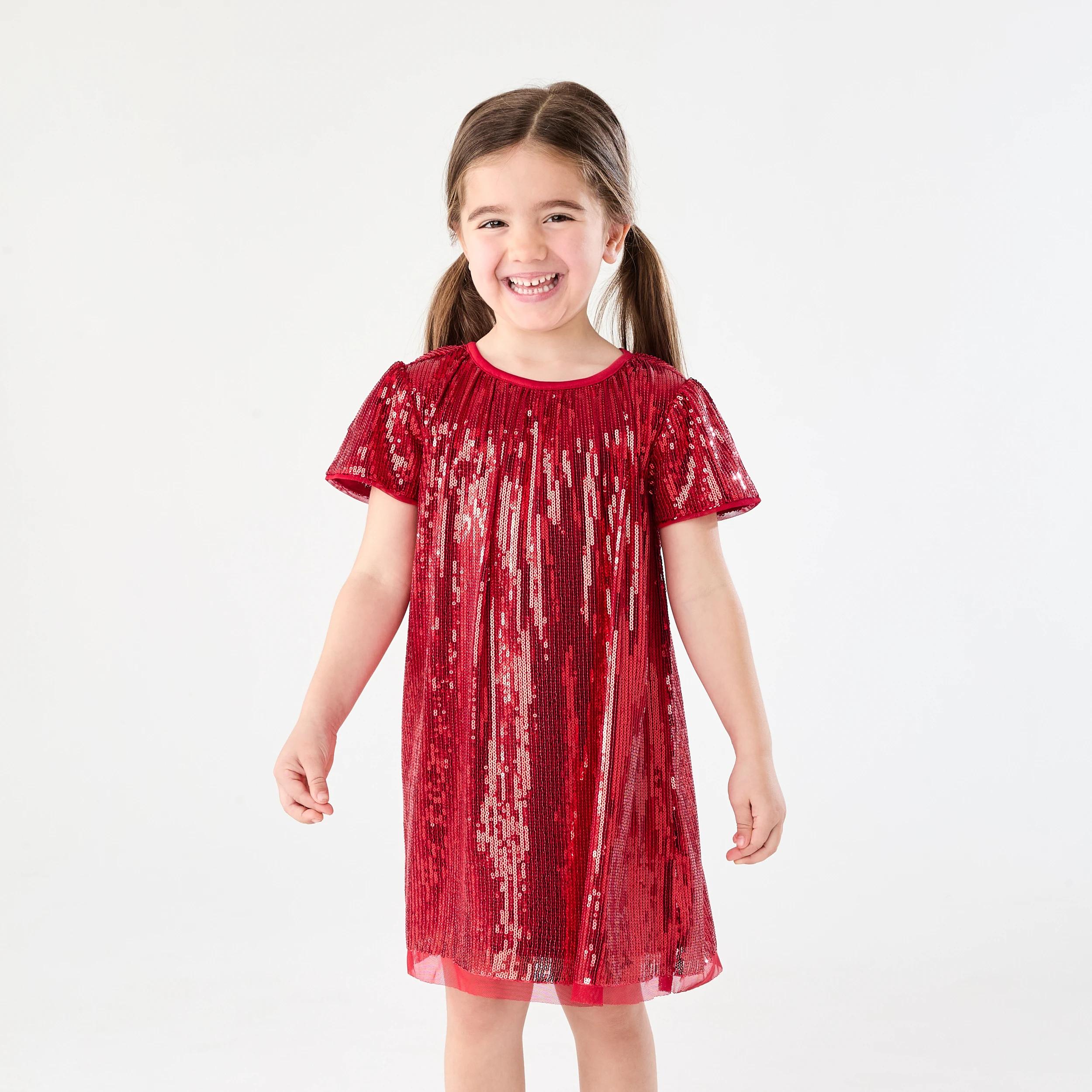 1 Sequin Party Dress Strawberry, 1 of 8