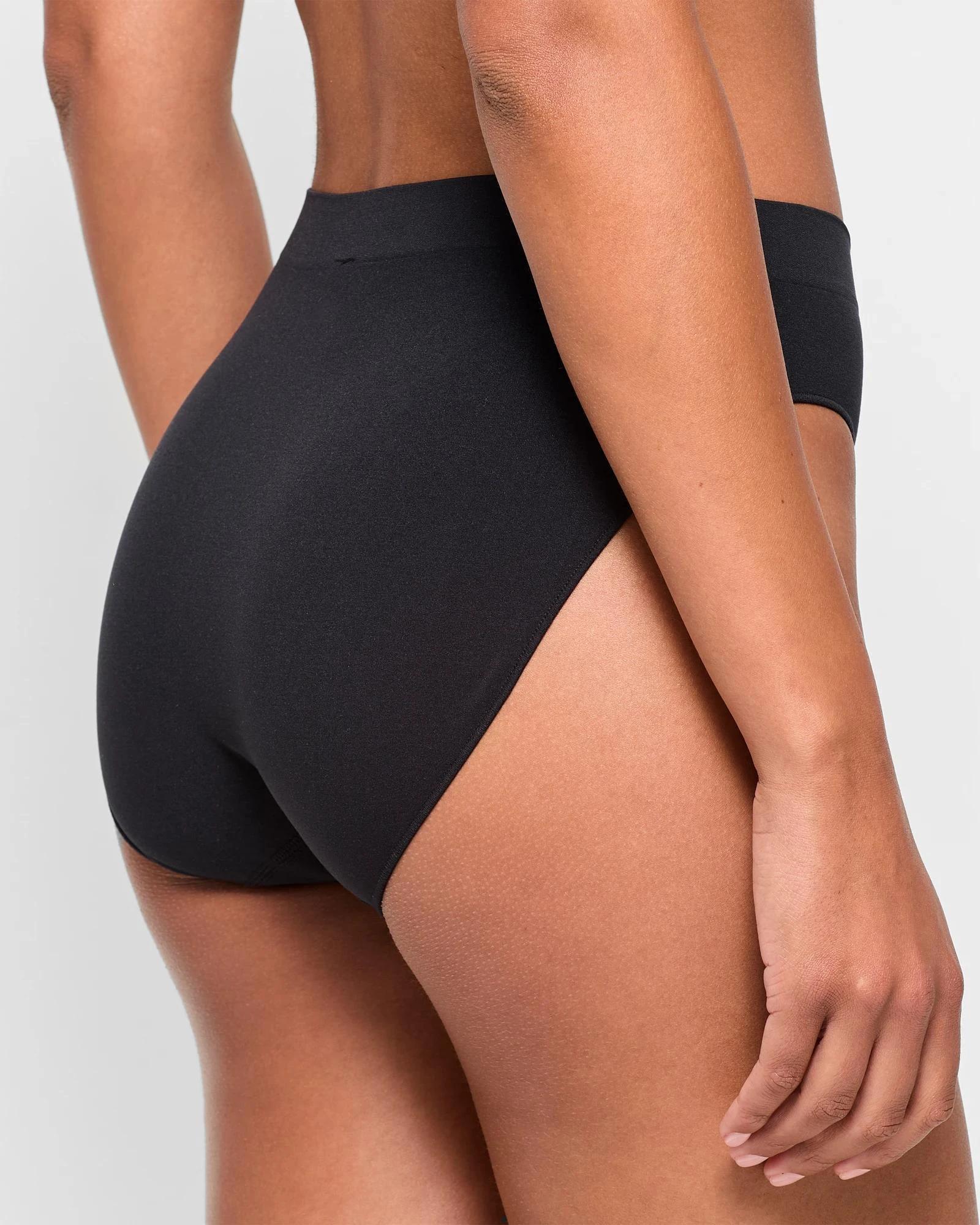 4 Target 2 Pack Smooth Seamfree High Cut Briefs BLACK, 4 of 4