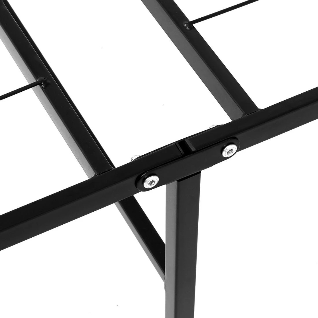 4 Artiss Folding Bed Frame Metal Base - Black, 4 of 8
