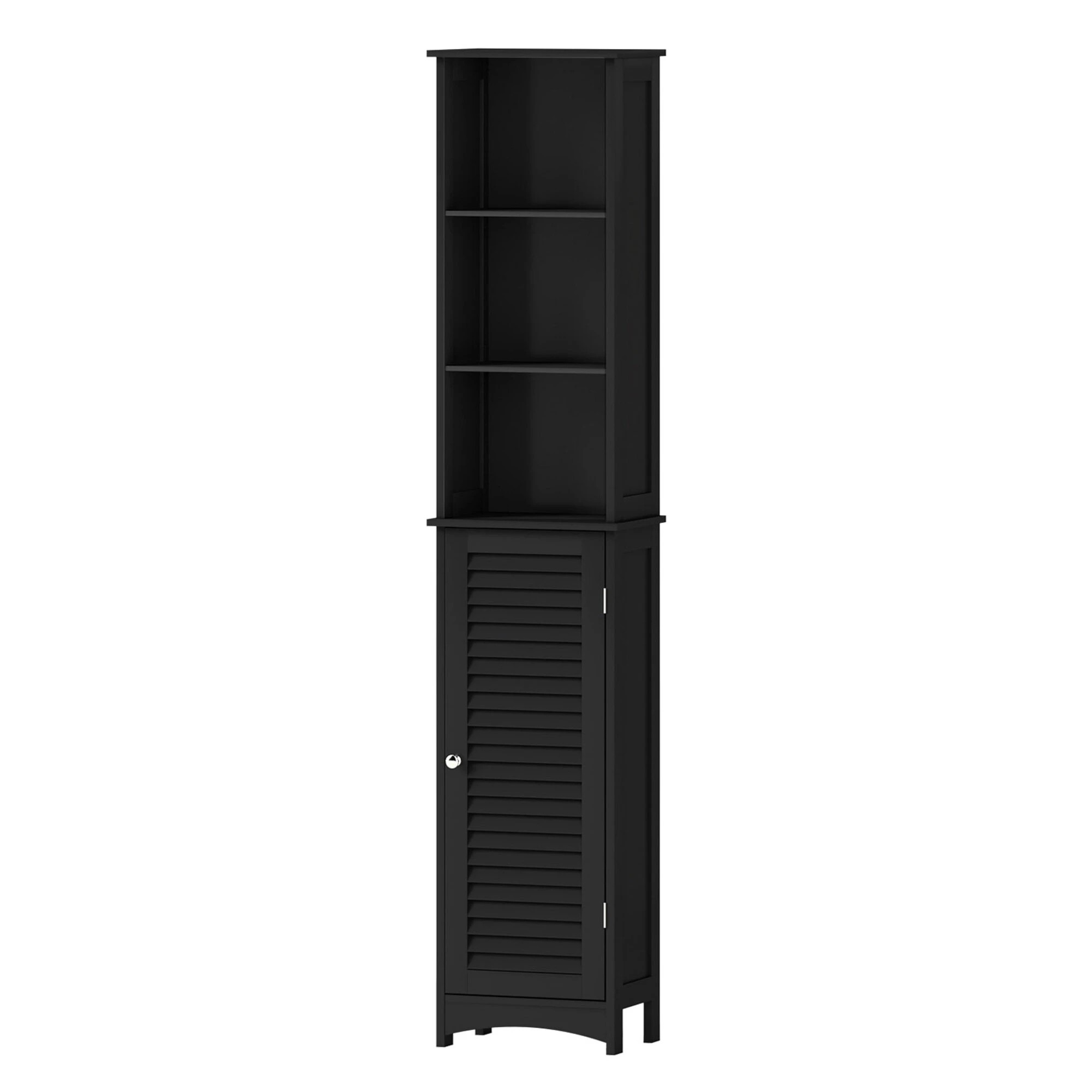 1 Levede Tall Bathroom Cabinet Storage 166cm Tallboy Cupboard Adjustable Shelf, 1 of 9