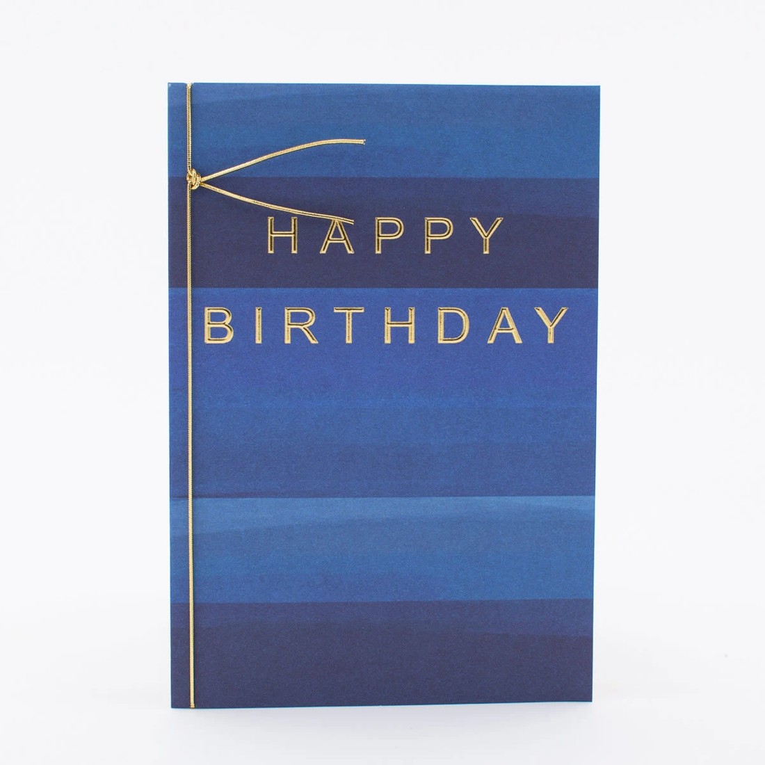 1 Hallmark Birthday Card - Blue Stripes, 1 of 3