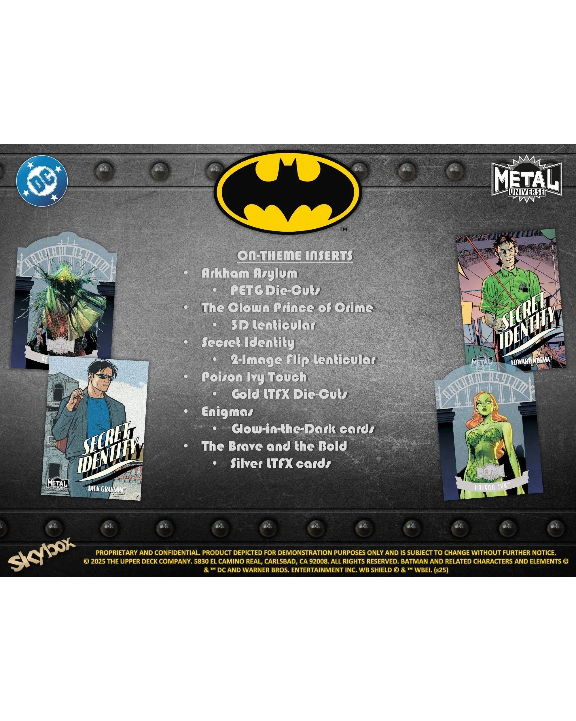3 Upper Deck 2025 DC Skybox Metal Universe Batman Hobby Pack, 3 of 5