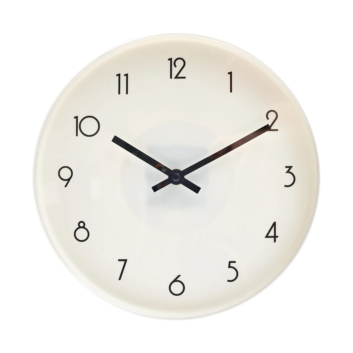 1 White Plastic Clock, 1 of 5