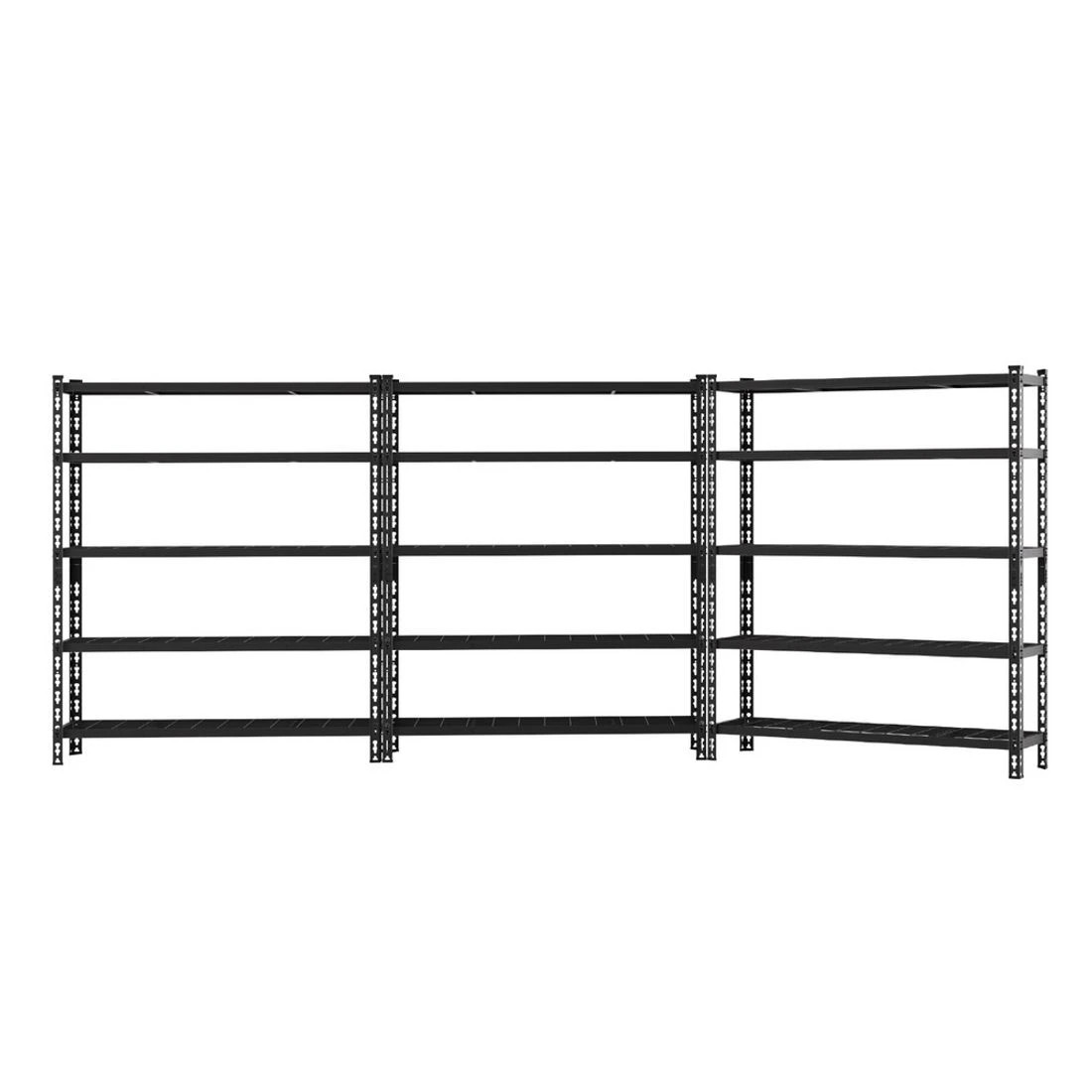 3 3 x 1.8M Giantz Garage Shelving Warehouse Rack - Black, 3 of 6