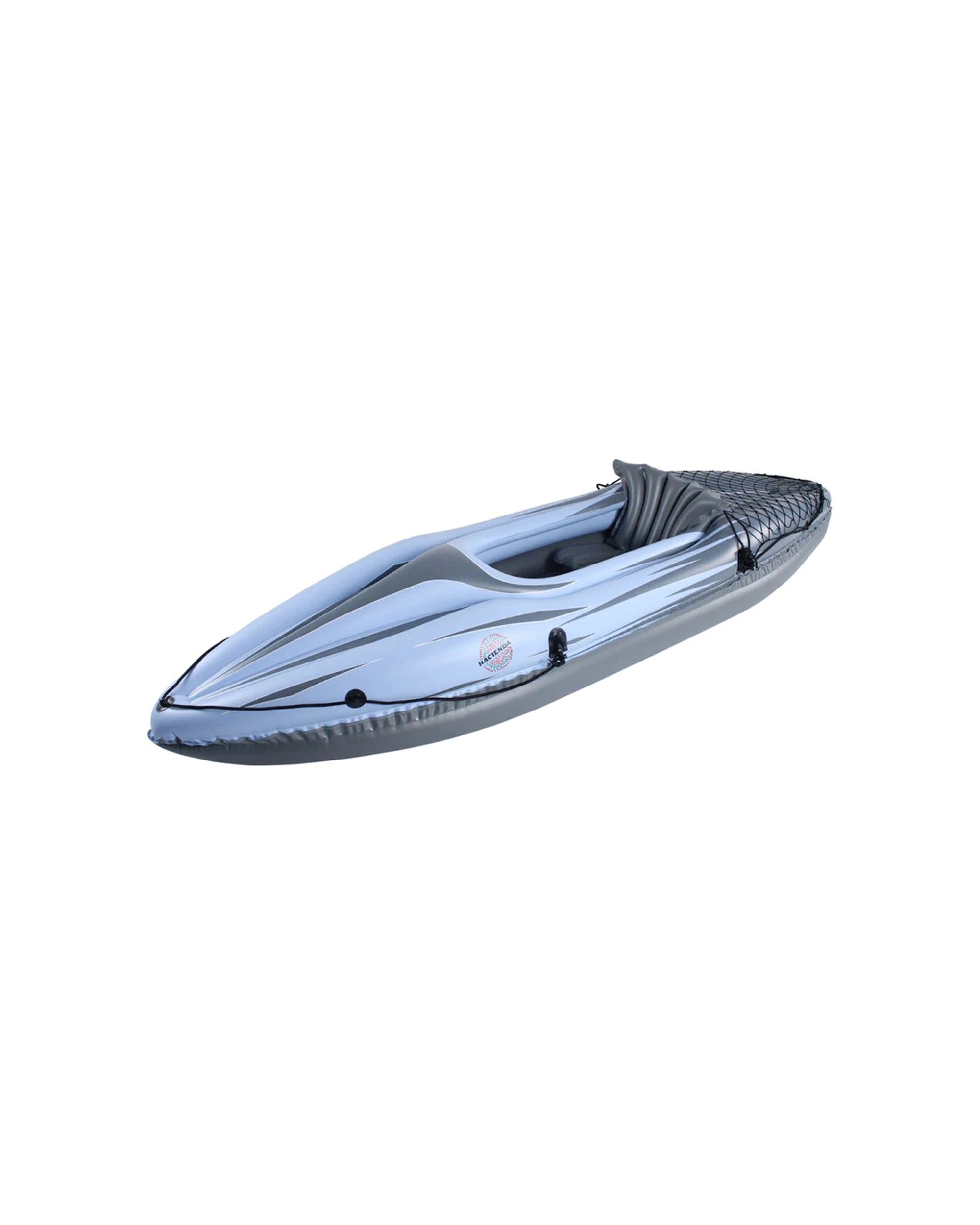 2 Hacienda Inflatable Single Person Kayak PVC 100kg 274cm With Oar And Pump - Blue, 2 of 7