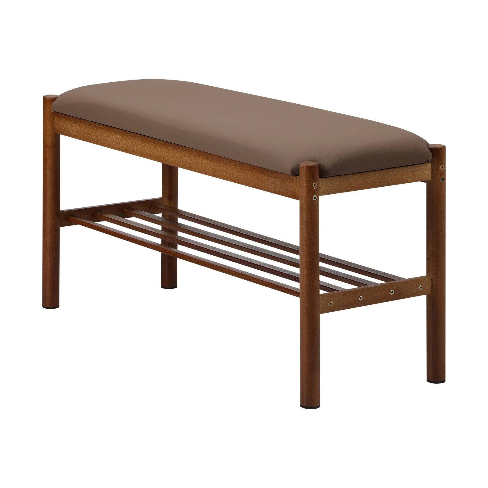 6 Oikiture Shoe Bench Bamboo Shoes Rack Cabinet Shelf Stool 80cm - Brown, 6 of 7