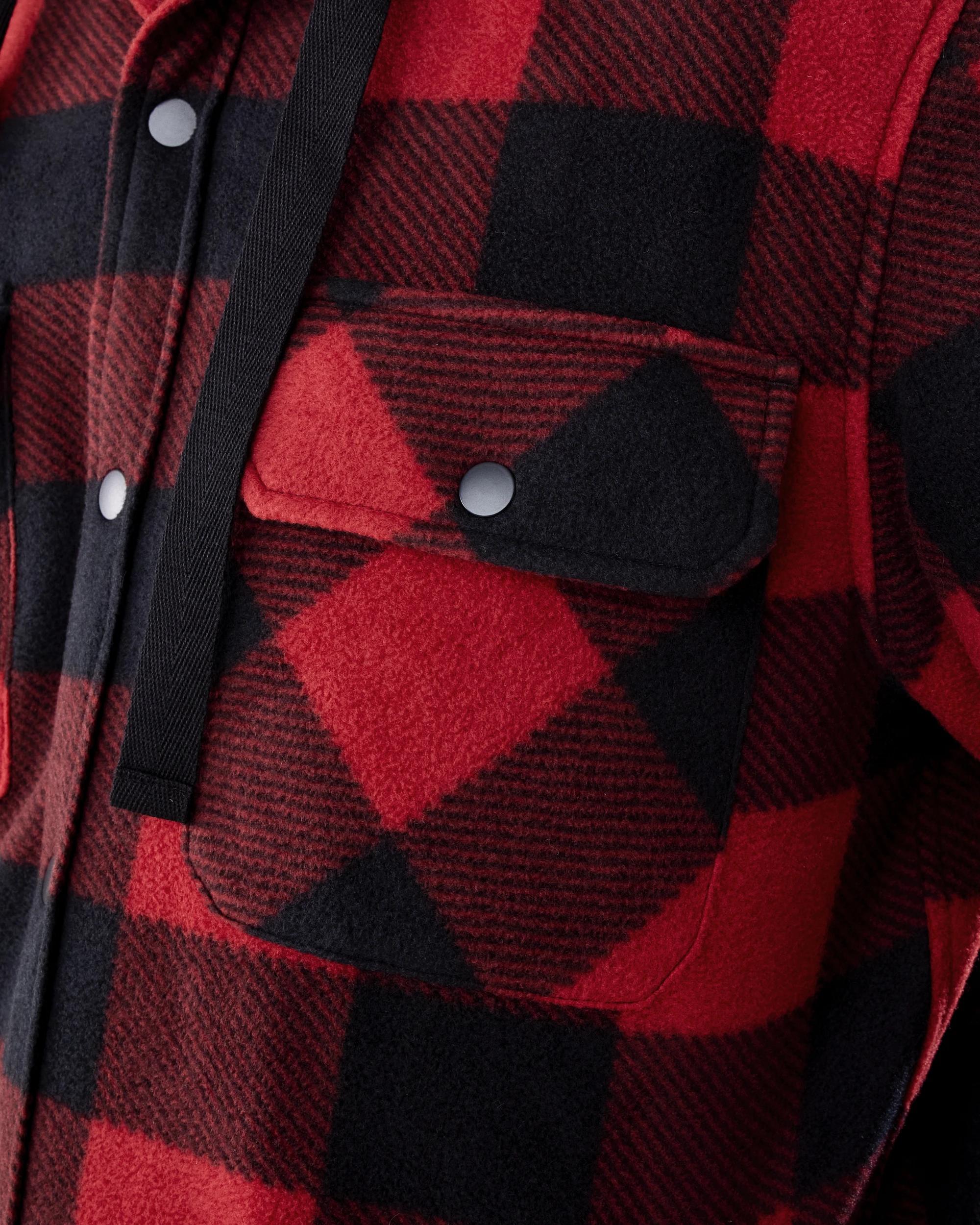 7 Workwear Padded Industrial Jacket Red Check, 7 of 8