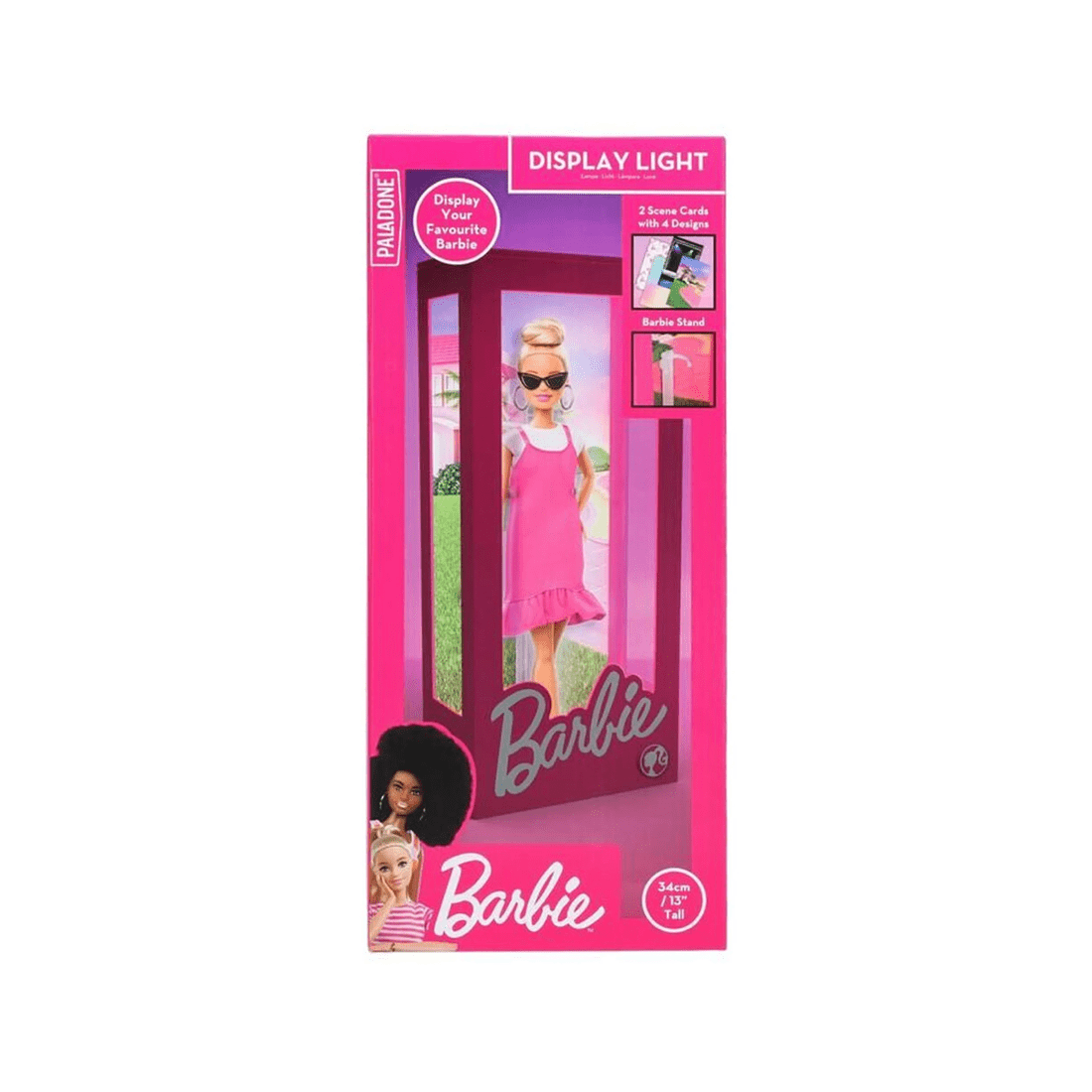 1 Barbie Doll Display Case Light 34cm Kids Bedroom Storage Display 8+
 - Pink, 1 of 5