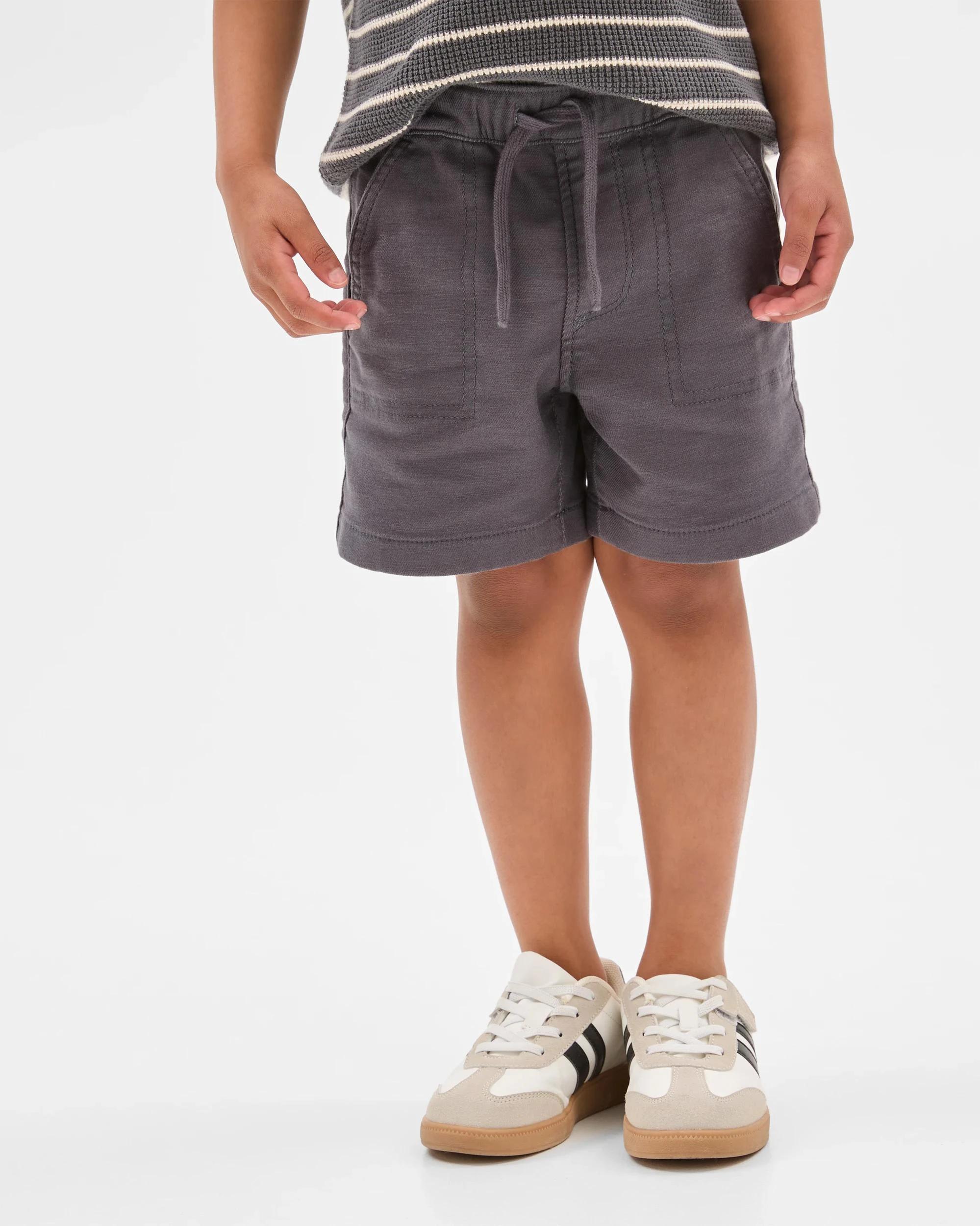 1 Target Kids Australian Cotton Blend Everyday Shorts CHARCOAL, 1 of 5