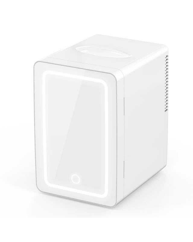 Advwin 6L Mini Makeup Fridge with LED Mirror - W