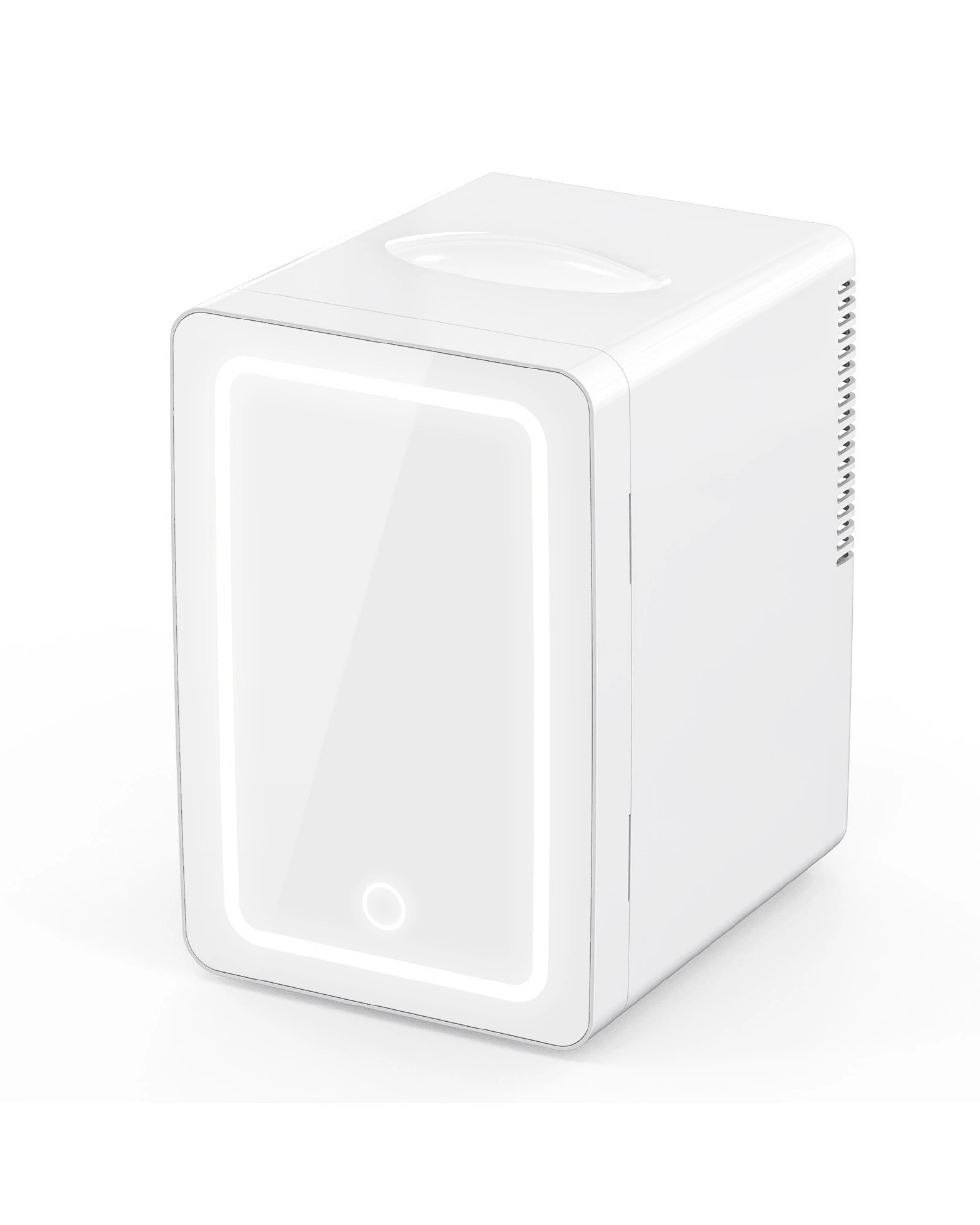 1 Advwin 6L Mini Makeup Fridge with LED Mirror - White, 1 of 7