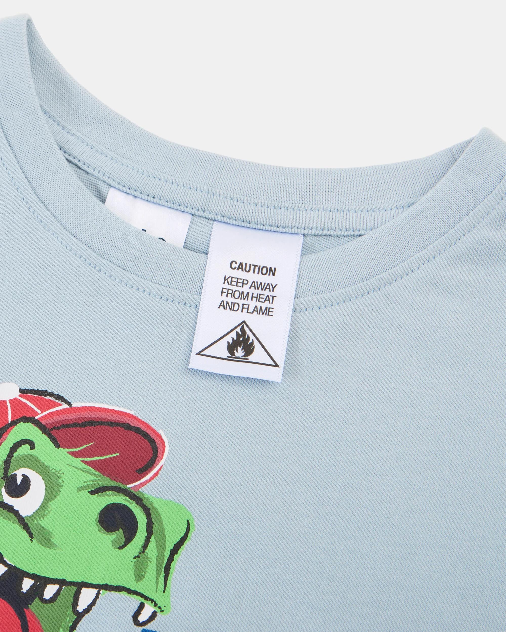 7 Mini Me Pyjama Set Blu Dino, 7 of 8