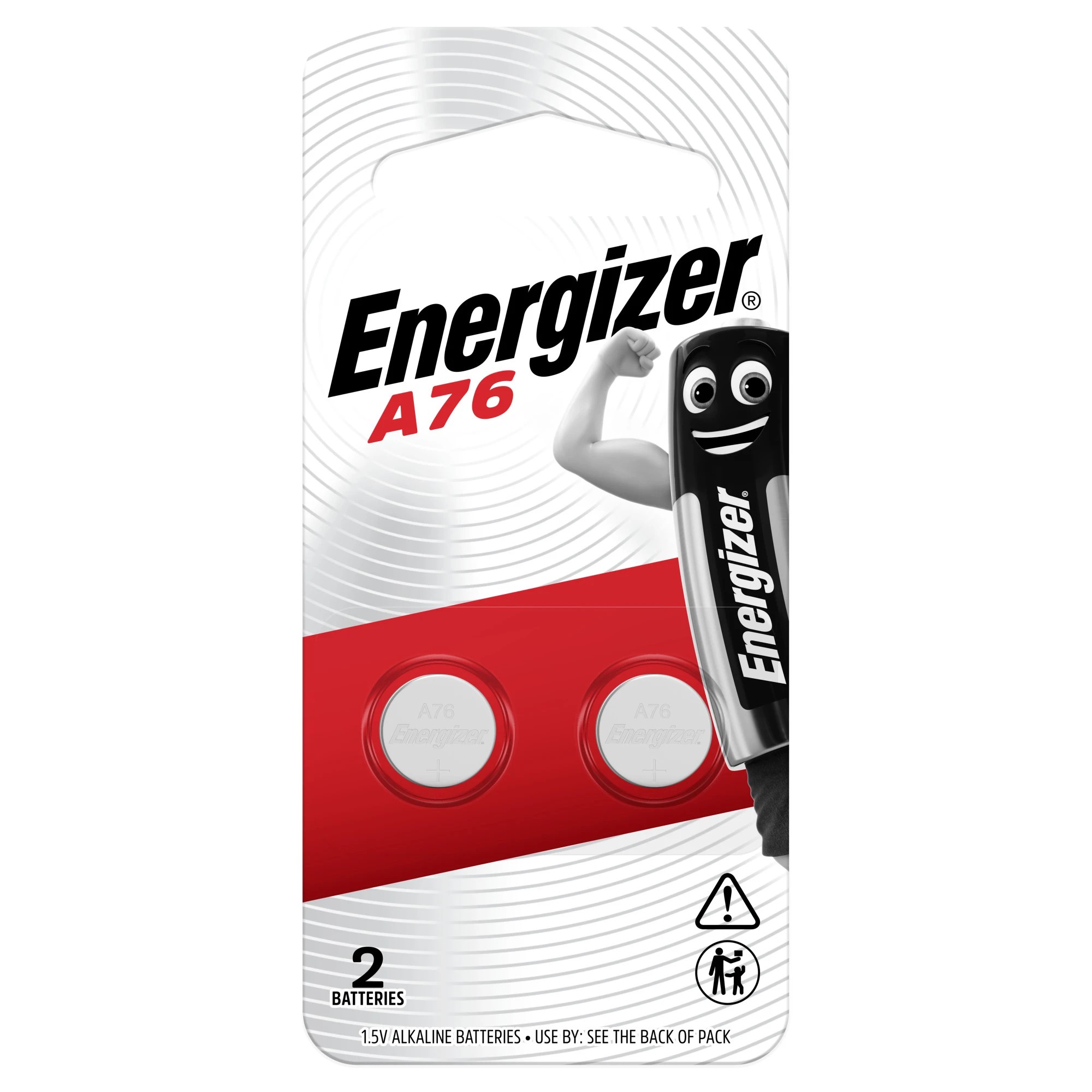 1 2 Pack Energizer A76 1.5V Alkaline Batteries, 1 of 6