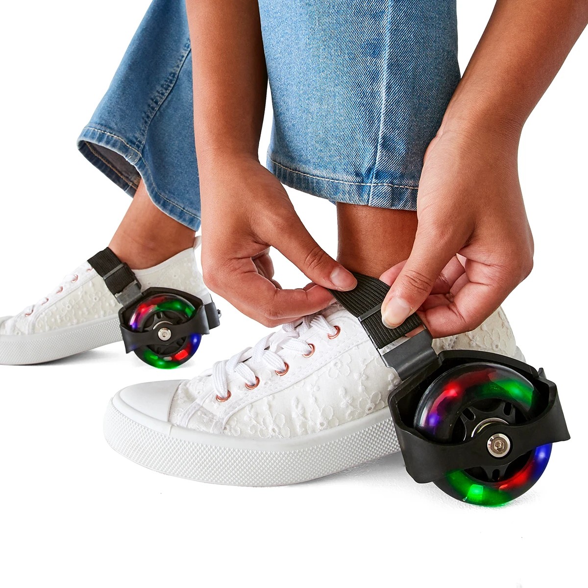 1 Lightup Roller Heels - Black, 1 of 9