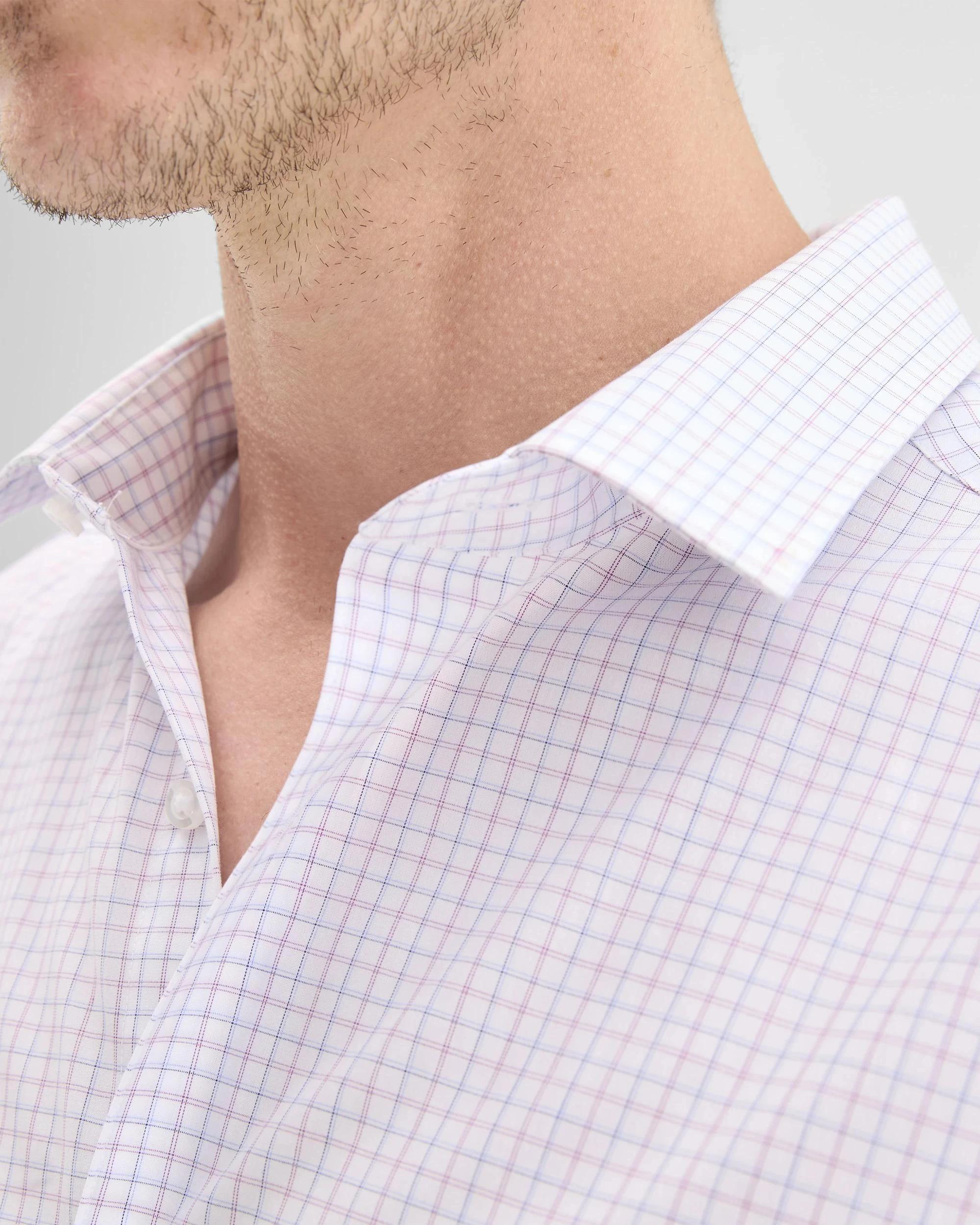 7 Australian Cotton Check Shirt - Preview BLUE LILAC CHECK, 7 of 8