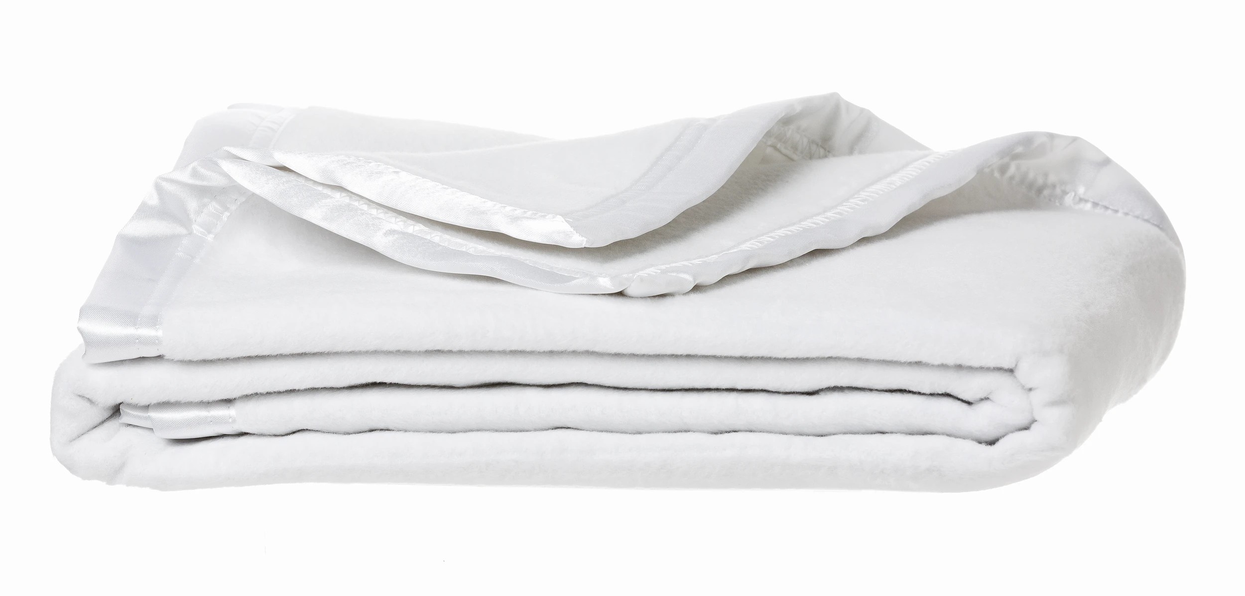 2 Sweet Dreams Bassinet Cotton Fleece Blanket White, 2 of 3