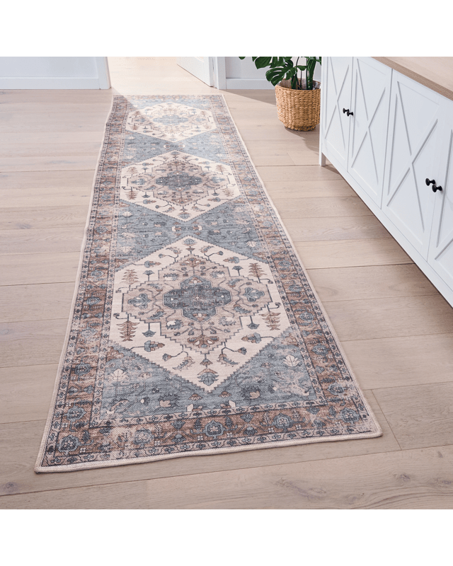 Tara Washable Runner - Beige - 300cm x 