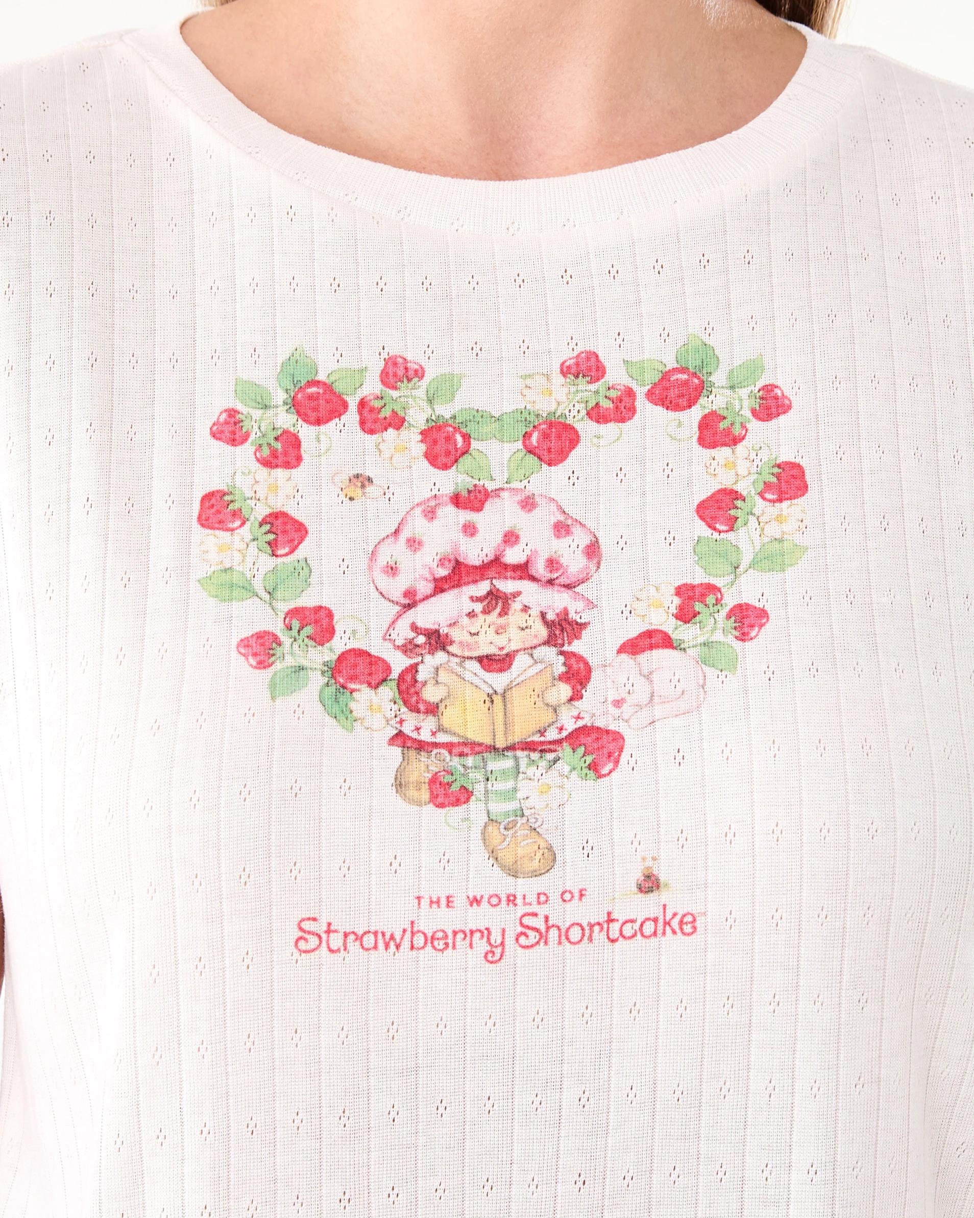 6 Strawberry Shortcake License Knit Top and Woven Shorts Pyjama Set Shortcake, 6 of 9