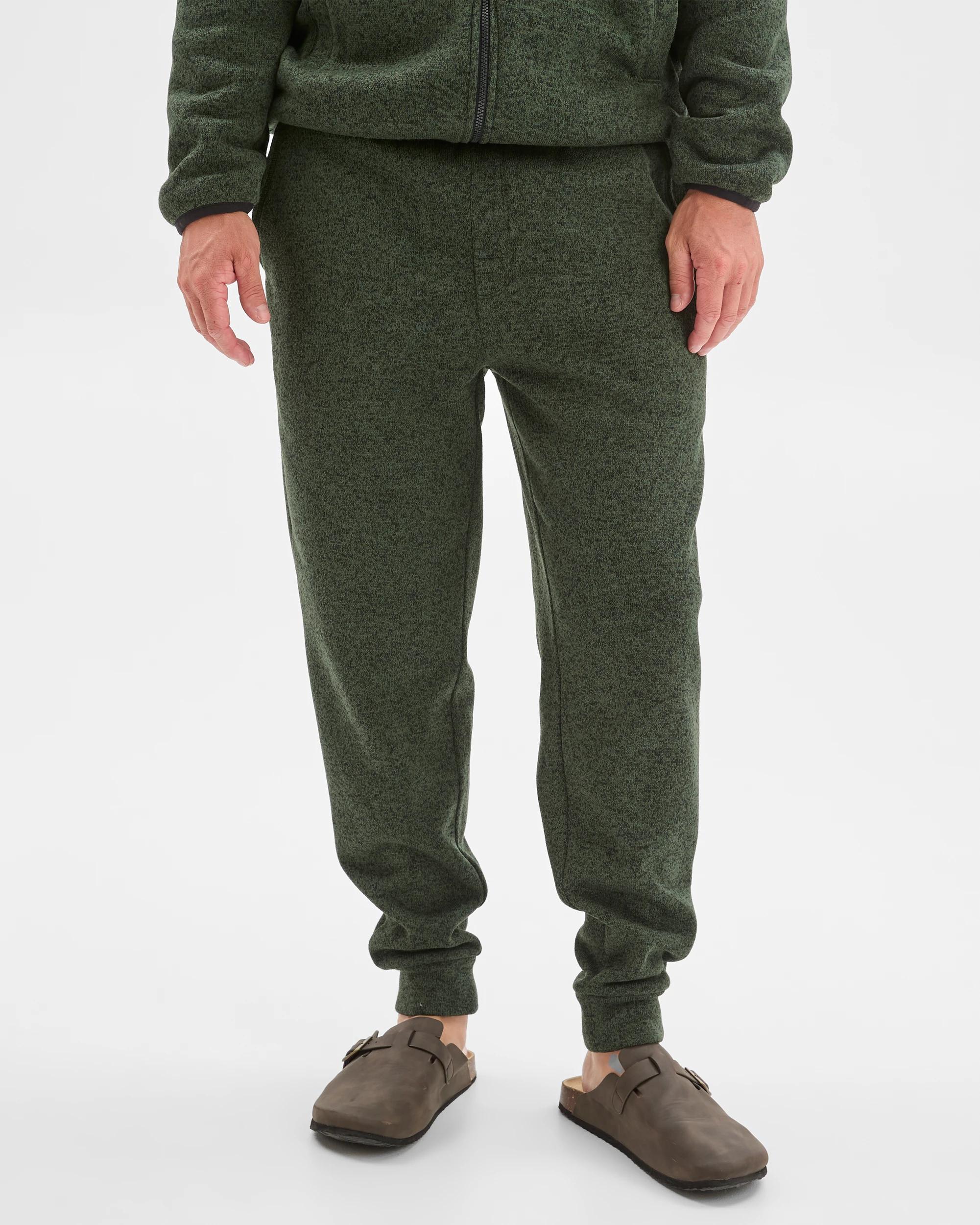 2 Target Man Cuffed Full Length Trackpants GREEN MARLE, 2 of 7