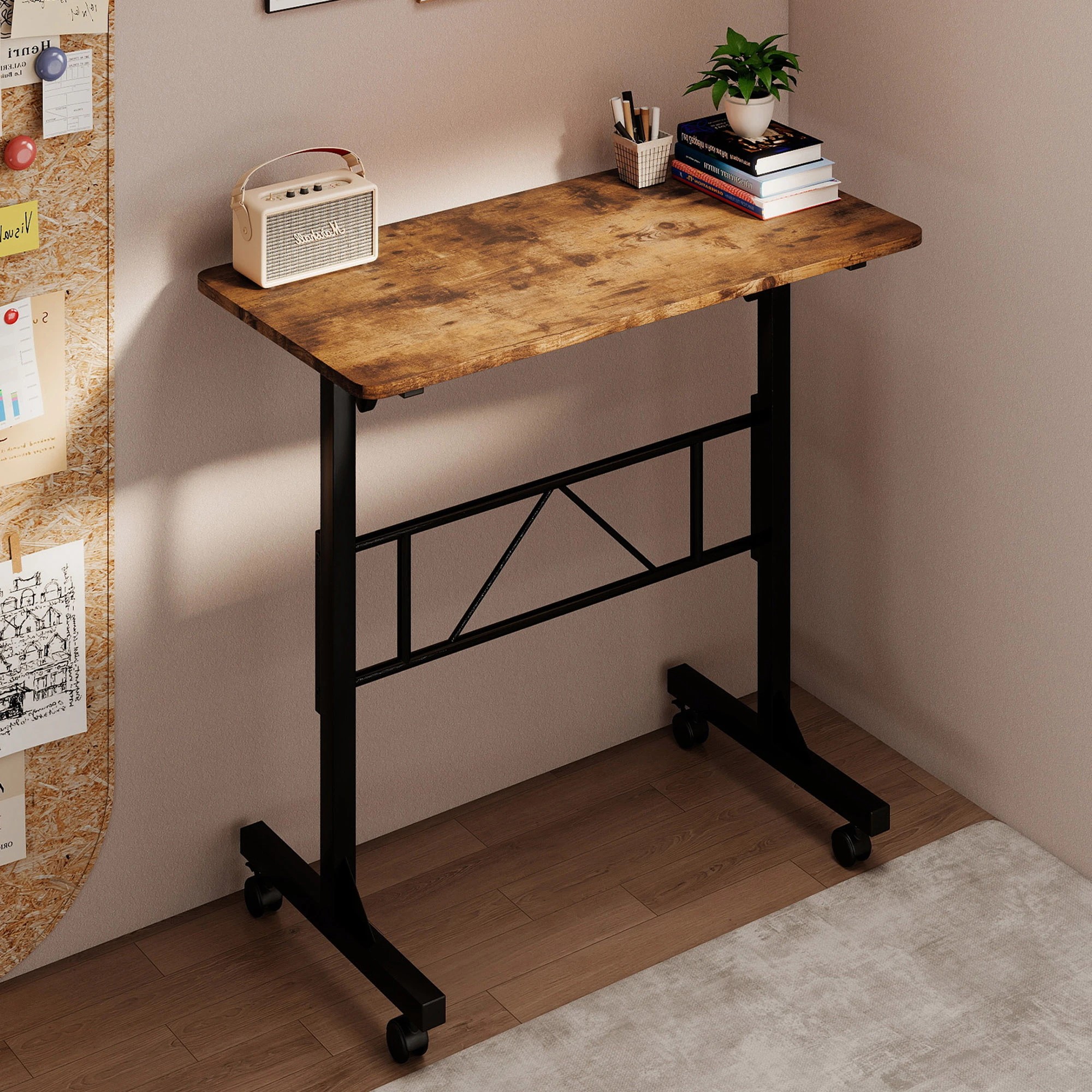 8 Levede Adjustable Height Standing Desk - Brown, 8 of 9