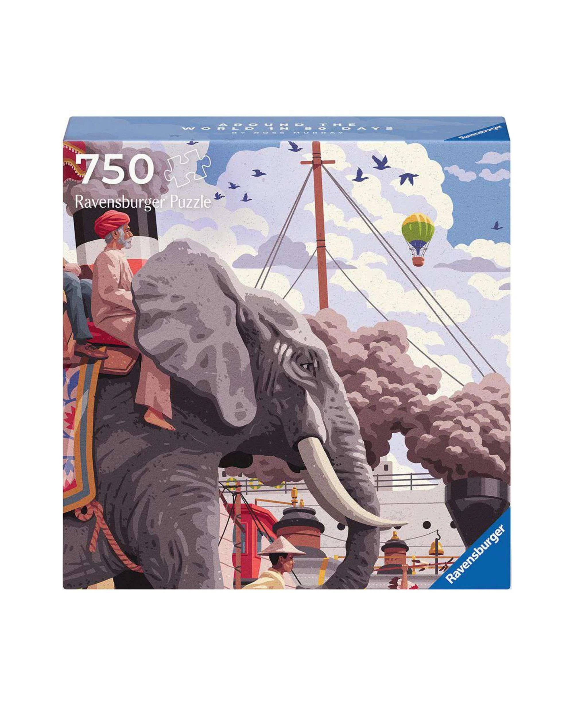 1 Ravensburger Art and Soul Around the World in 80 Days Large Format 750 Piece Jigsaw Puzzle, 1 of 1