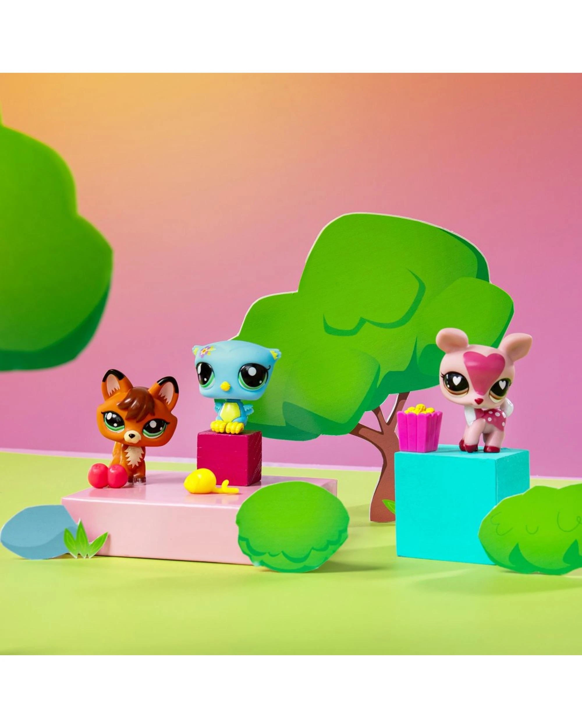 5 Littlest Pet Shop Trio In Tube Series 3 Forest Pets 3 Pack Figures, 5 of 5