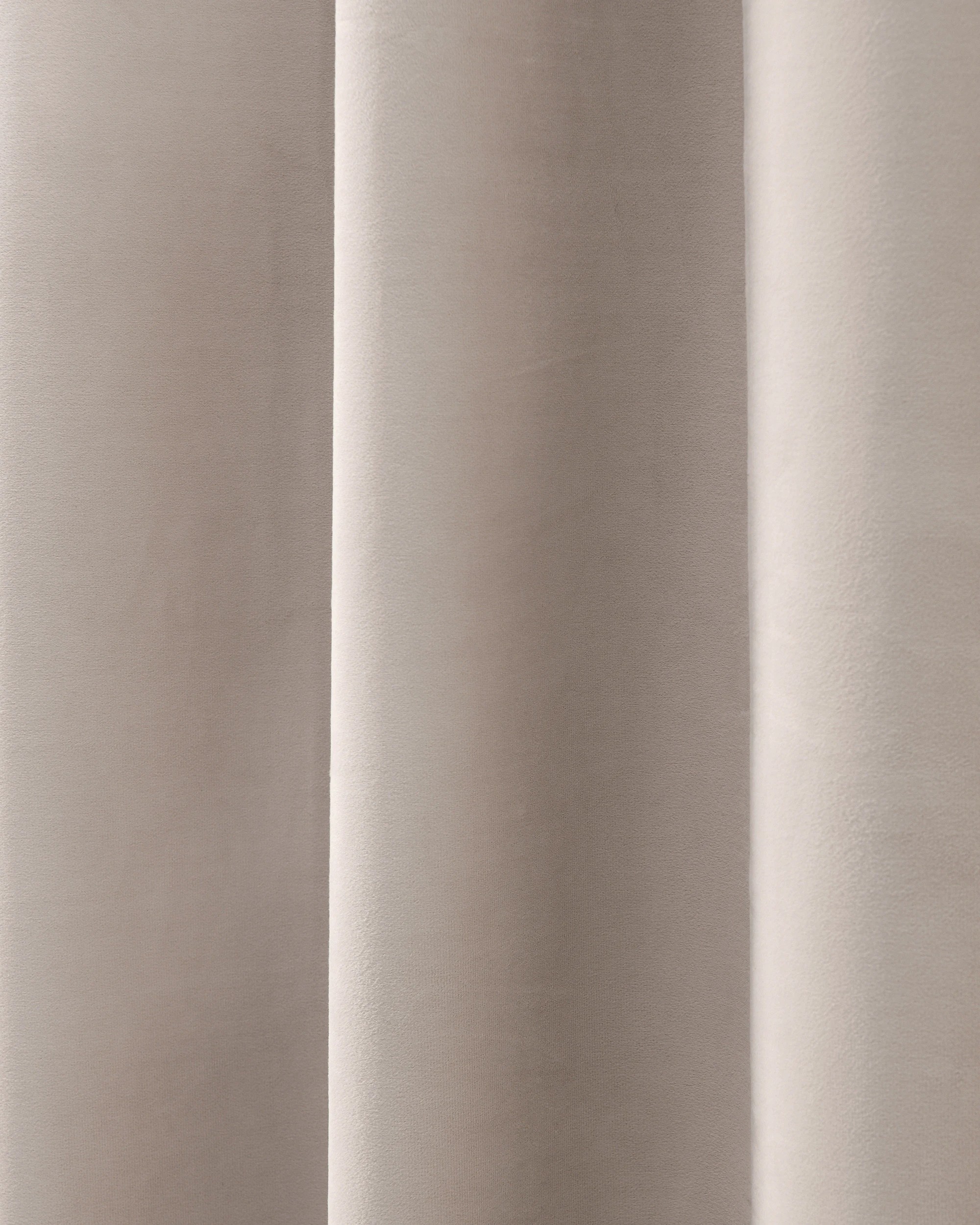 4 Cadence & Co. Byron Matte Velvet 100% Blockout Eyelet Curtains Twin Pack 90x223cm - Oat, 4 of 6