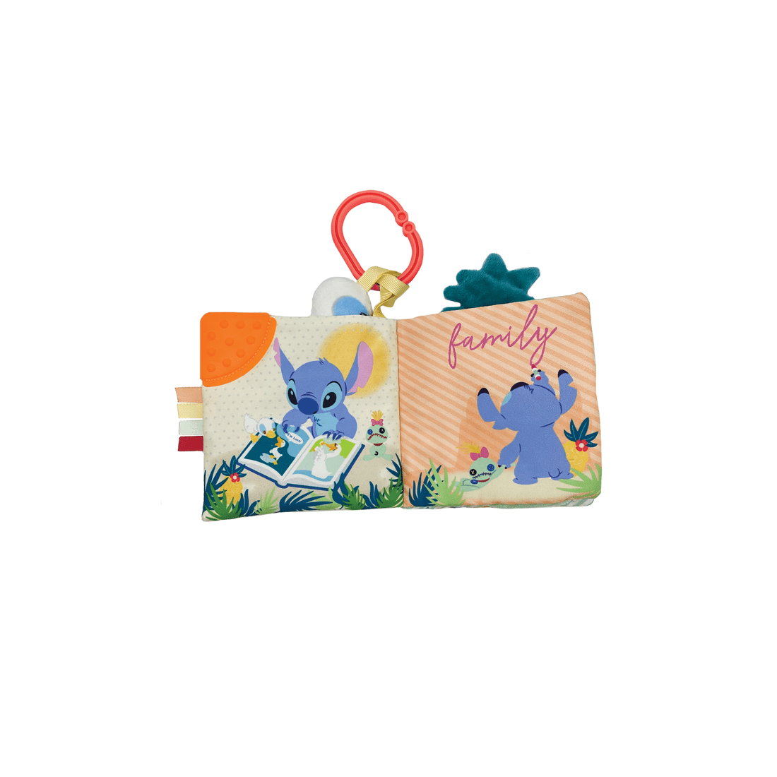 3 Disney Baby - Stitch On-The-Go Soft Book - Nursery Soft Book, Birth+ - Multi, 3 of 4